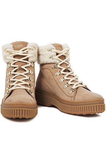 tod's shearling lined boots