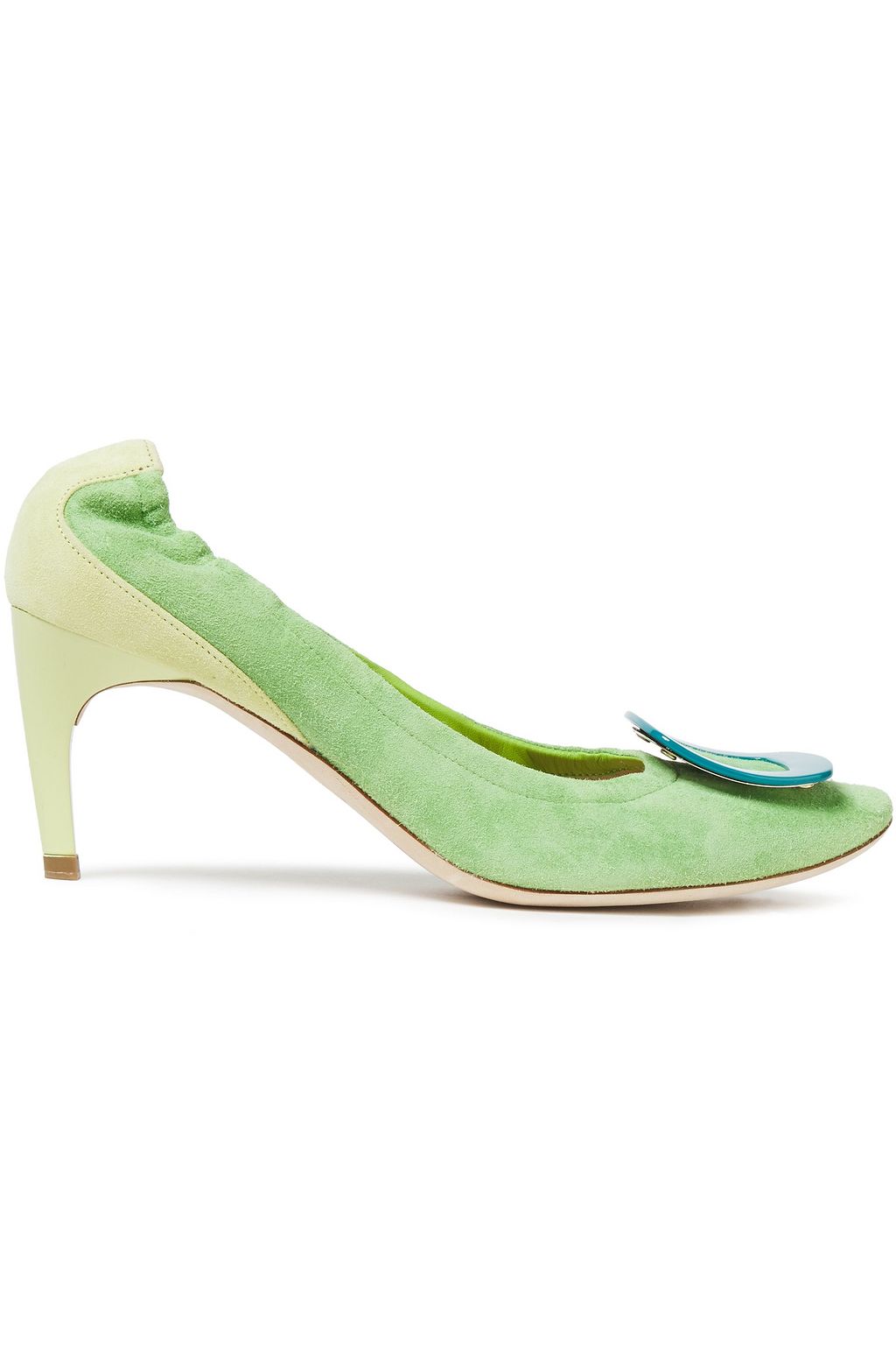 light green pumps