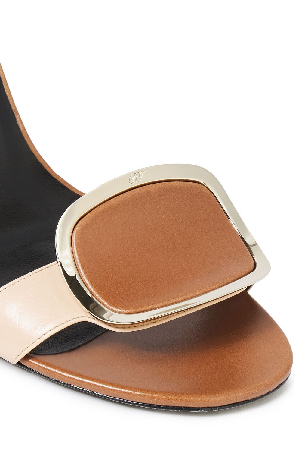 ROGER VIVIER صندل من الجلد مزيّن بإبزيم