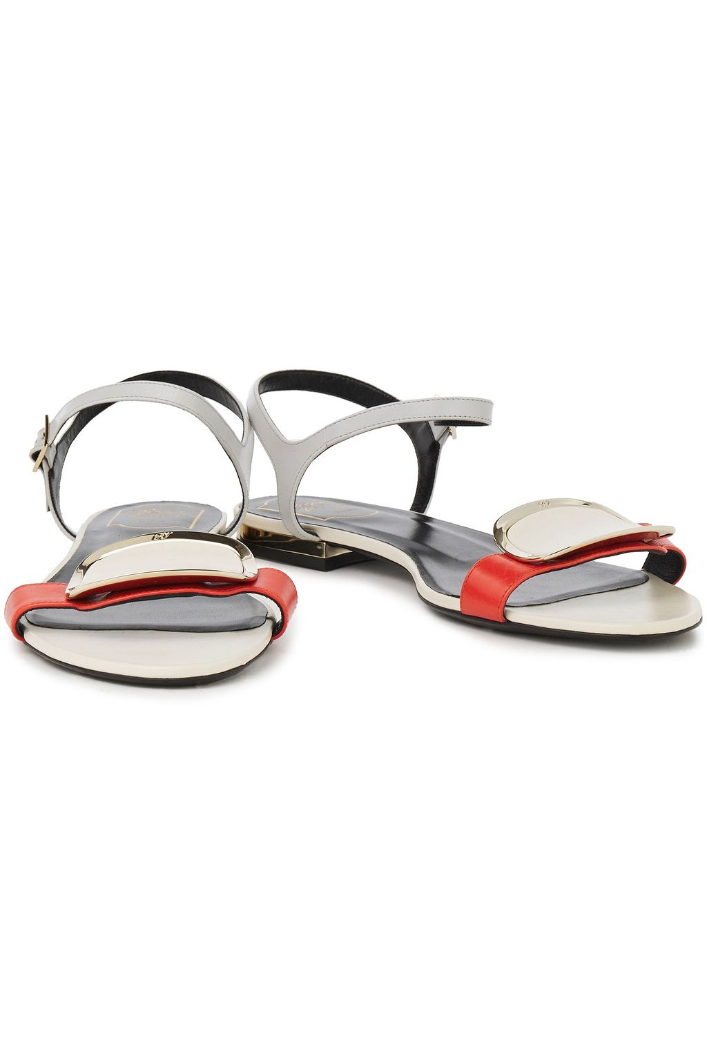 ROGER VIVIER Chips West buckle-embellished leather sandals