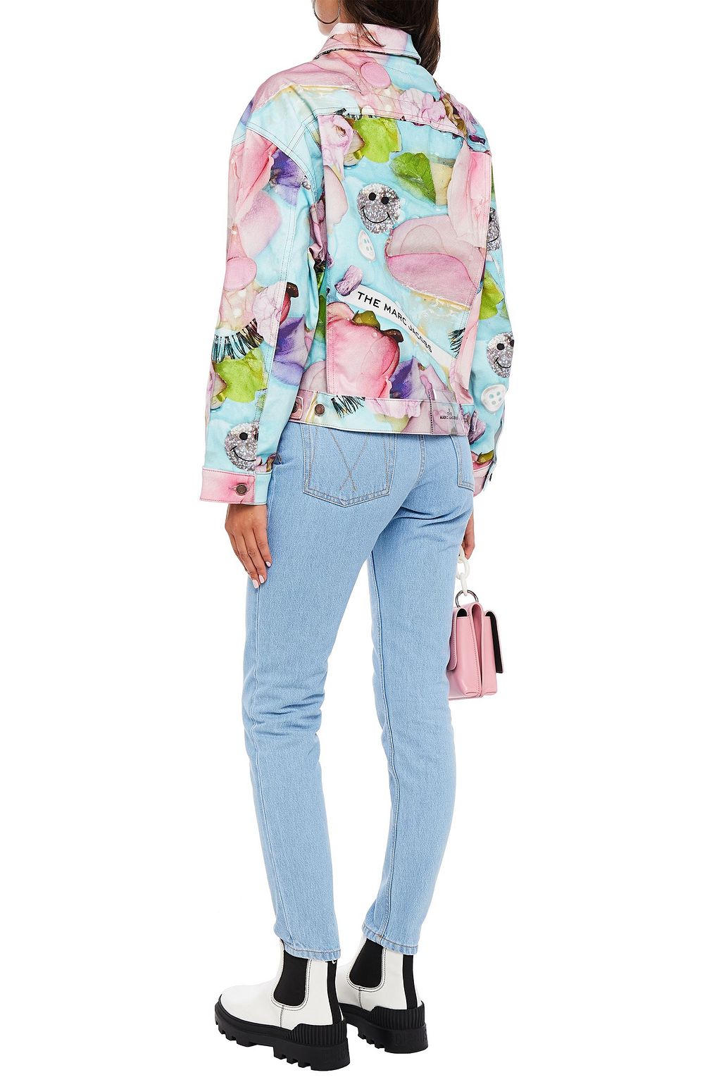 THE MARC JACOBS Embellished printed cotton-gabardine jacket