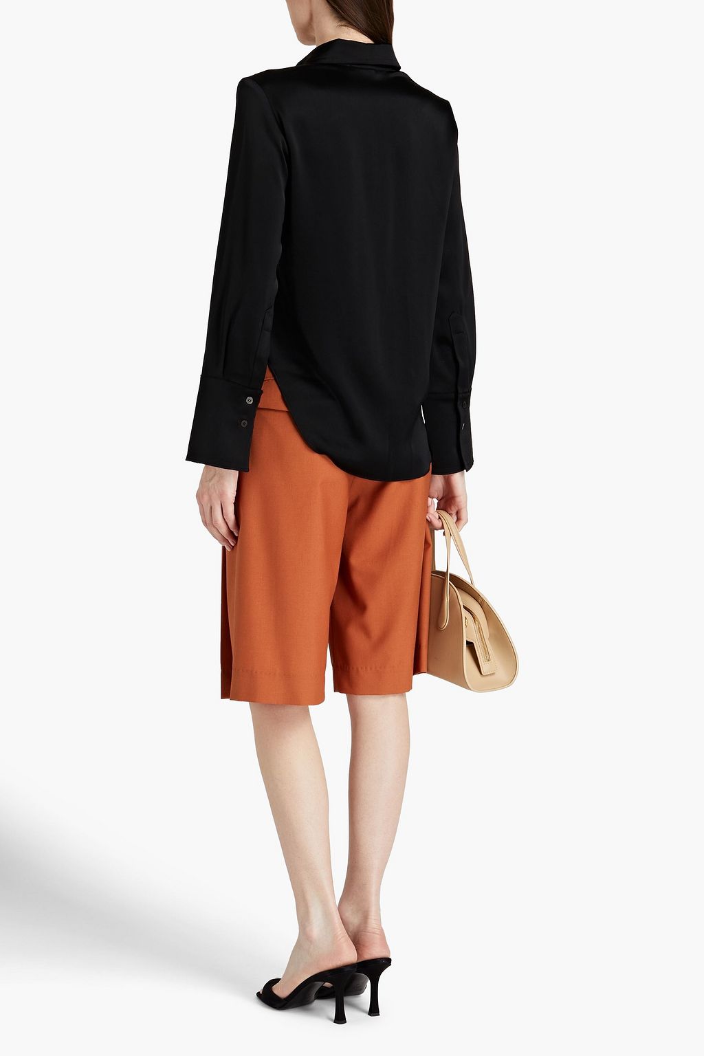 NANUSHKA Mandine satin shirt