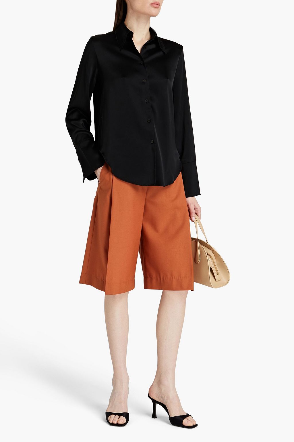 NANUSHKA Mandine satin shirt