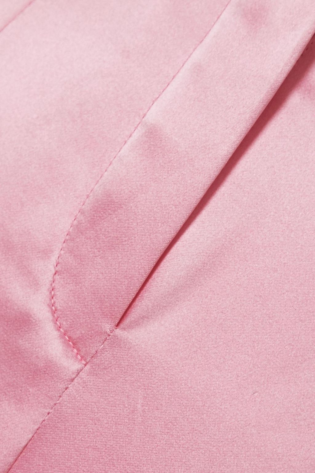 BALMAIN Silk-satin straight-leg pants