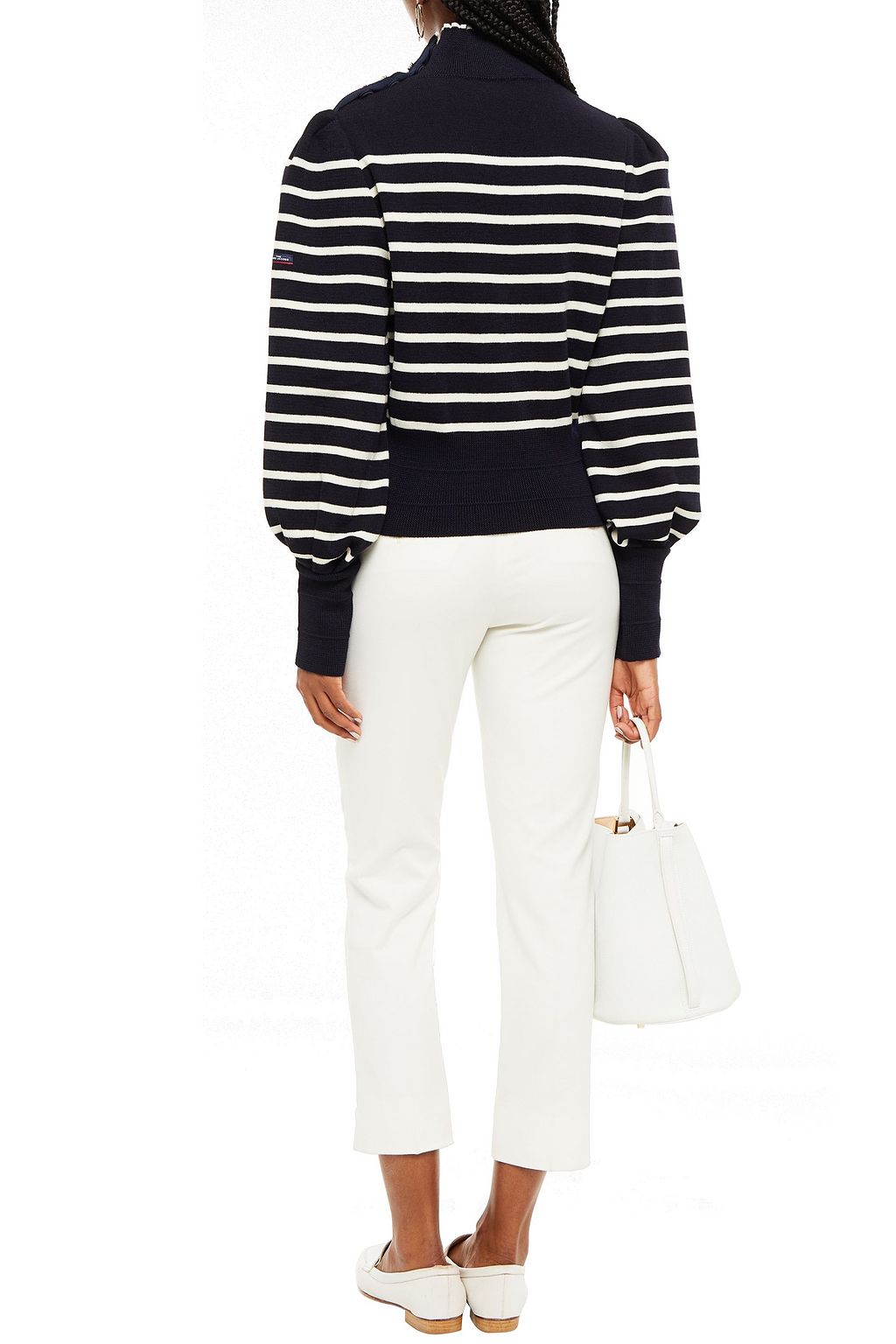 THE MARC JACOBS x Armor Lux embellished striped wool turtleneck sweater