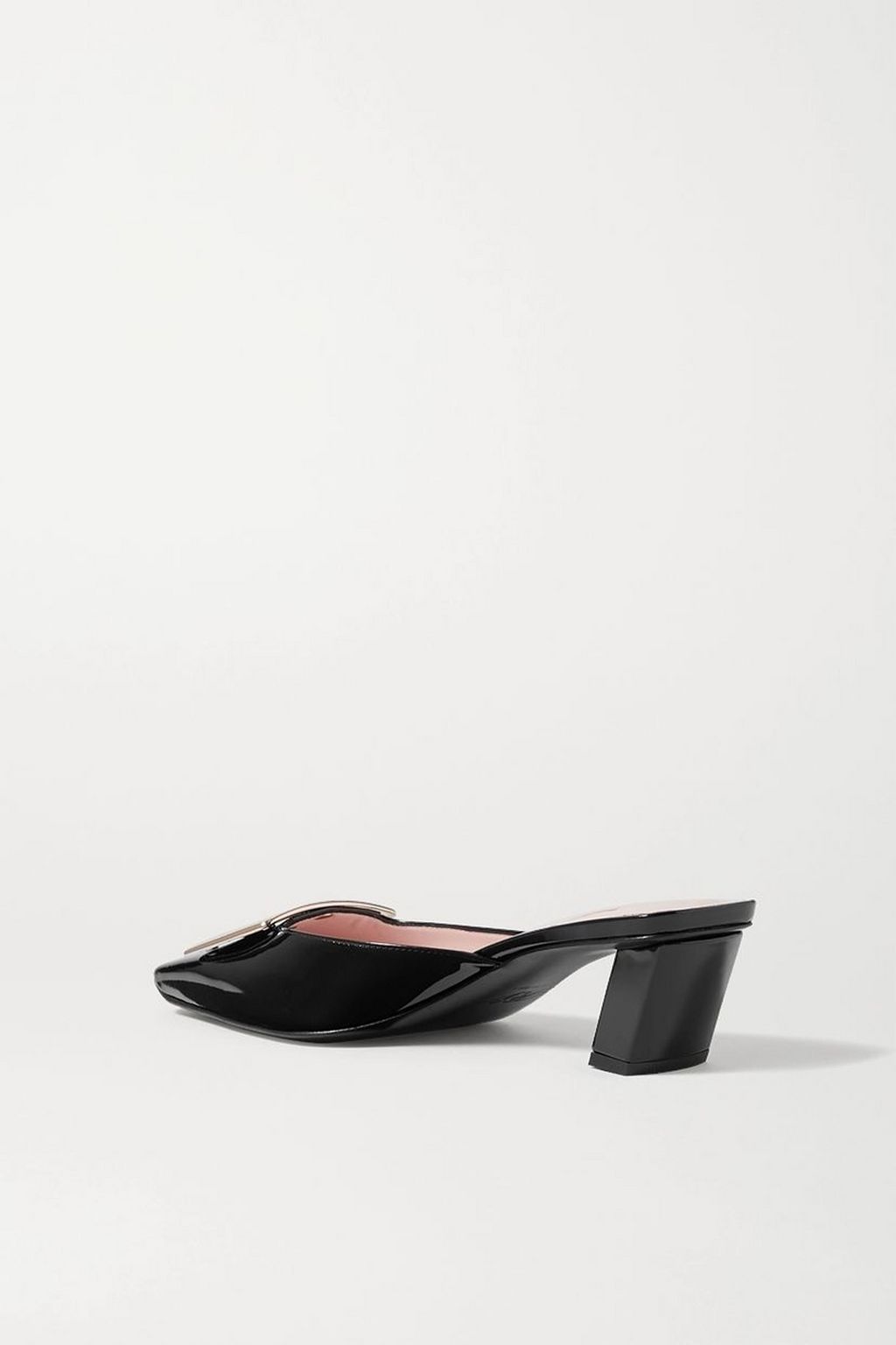 ROGER VIVIER Belle Vivier patent-leather mules