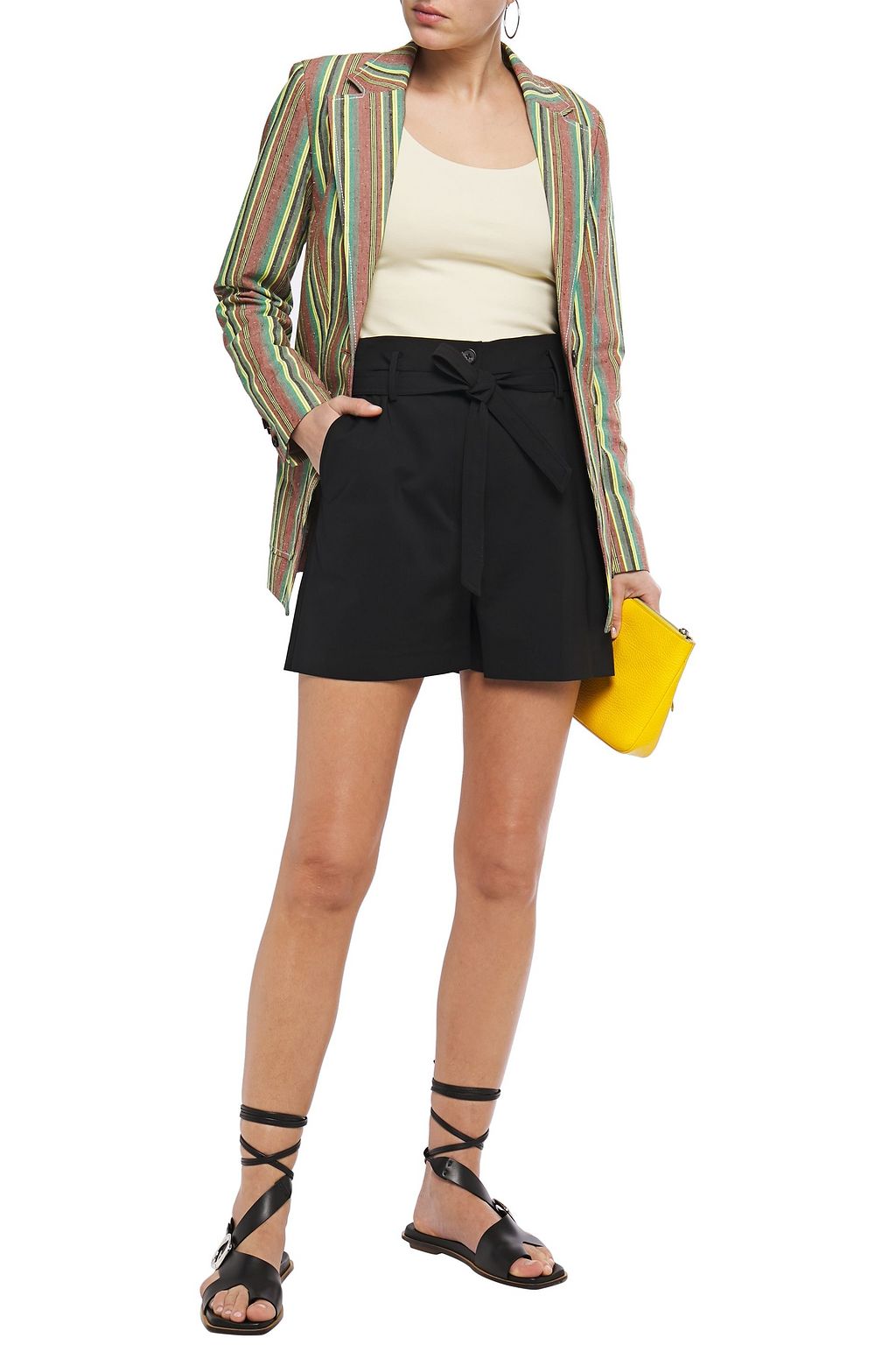 3.1 PHILLIP LIM Striped slub cotton blazer