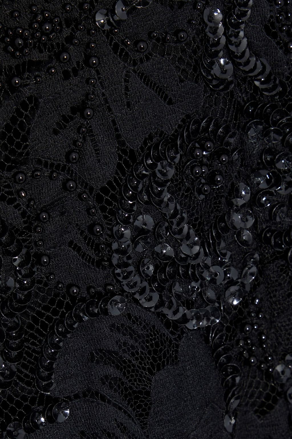 STELLA MCCARTNEY Embellished cotton-blend lace mini dress