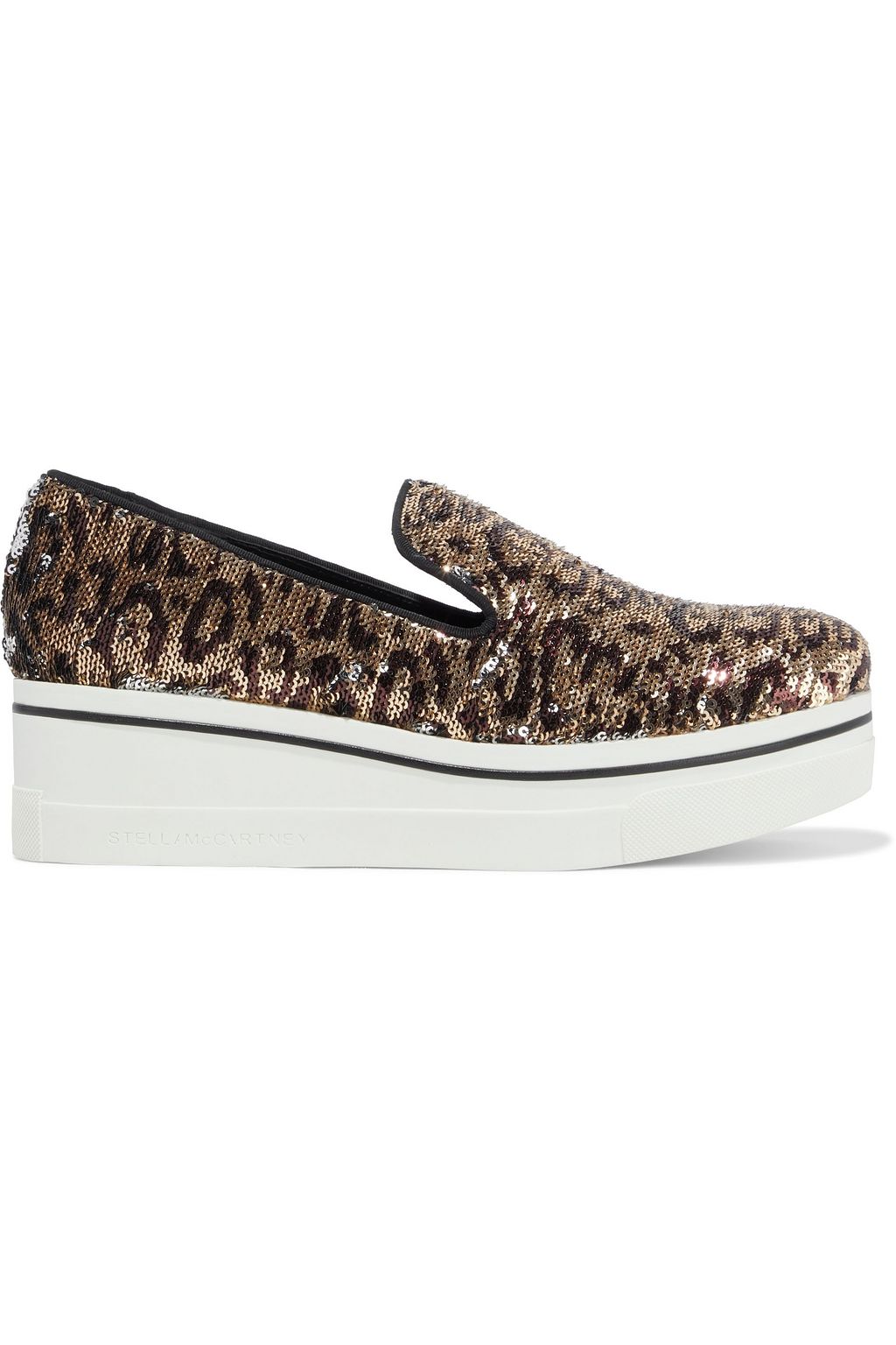 leopard platform slip on sneakers