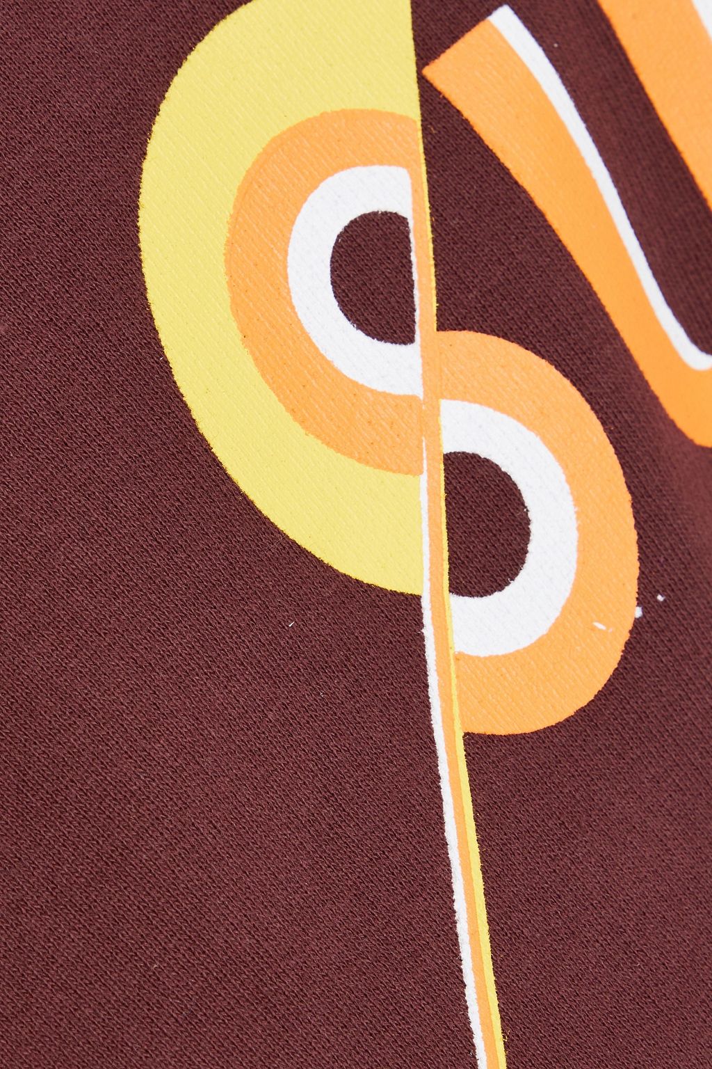 CURRENT/ELLIOTT The Pickup jersey-paneled printed French cotton-terry top