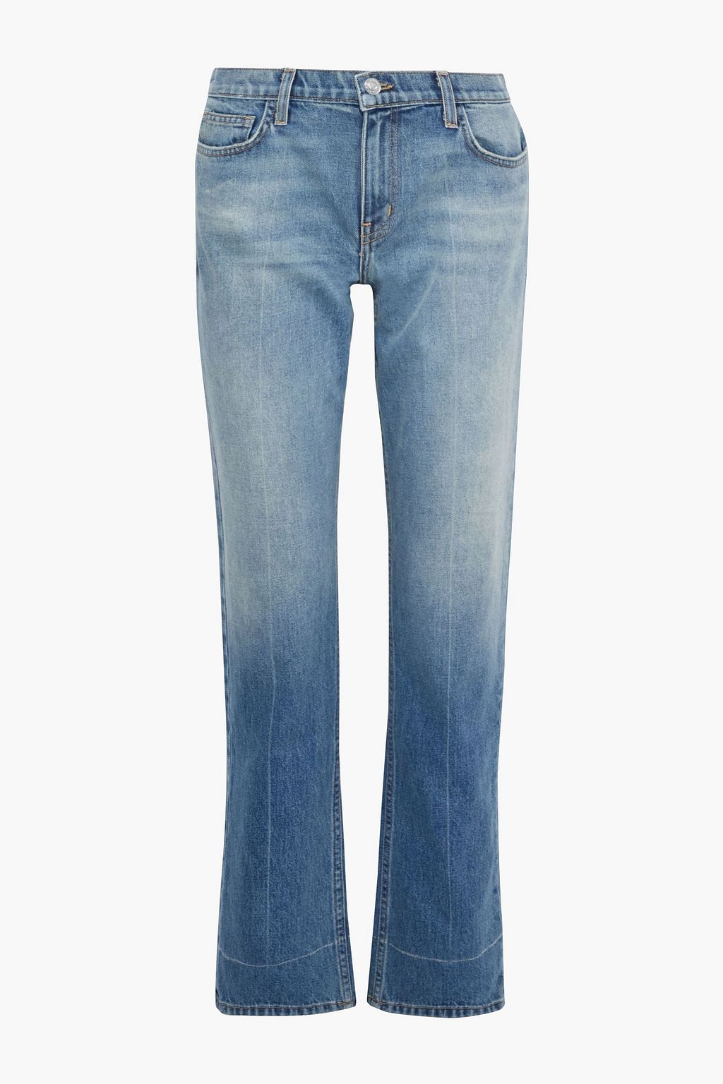 CURRENT/ELLIOTT The Poker faded mid-rise straight-leg jeans | Sale up ...