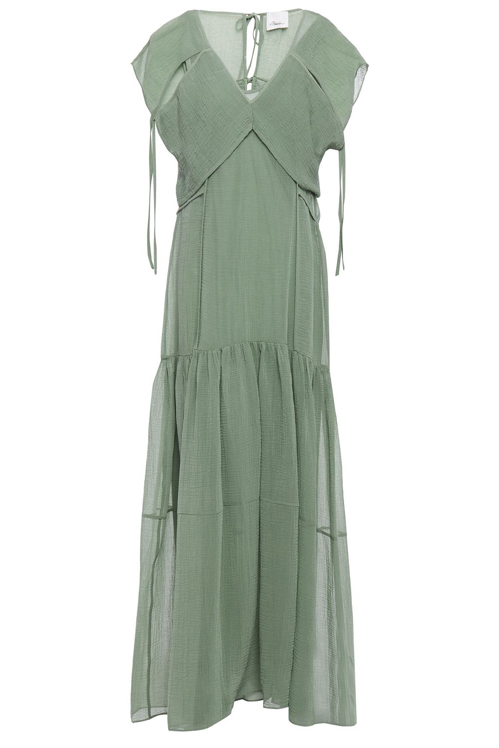 crinkle cotton maxi dress