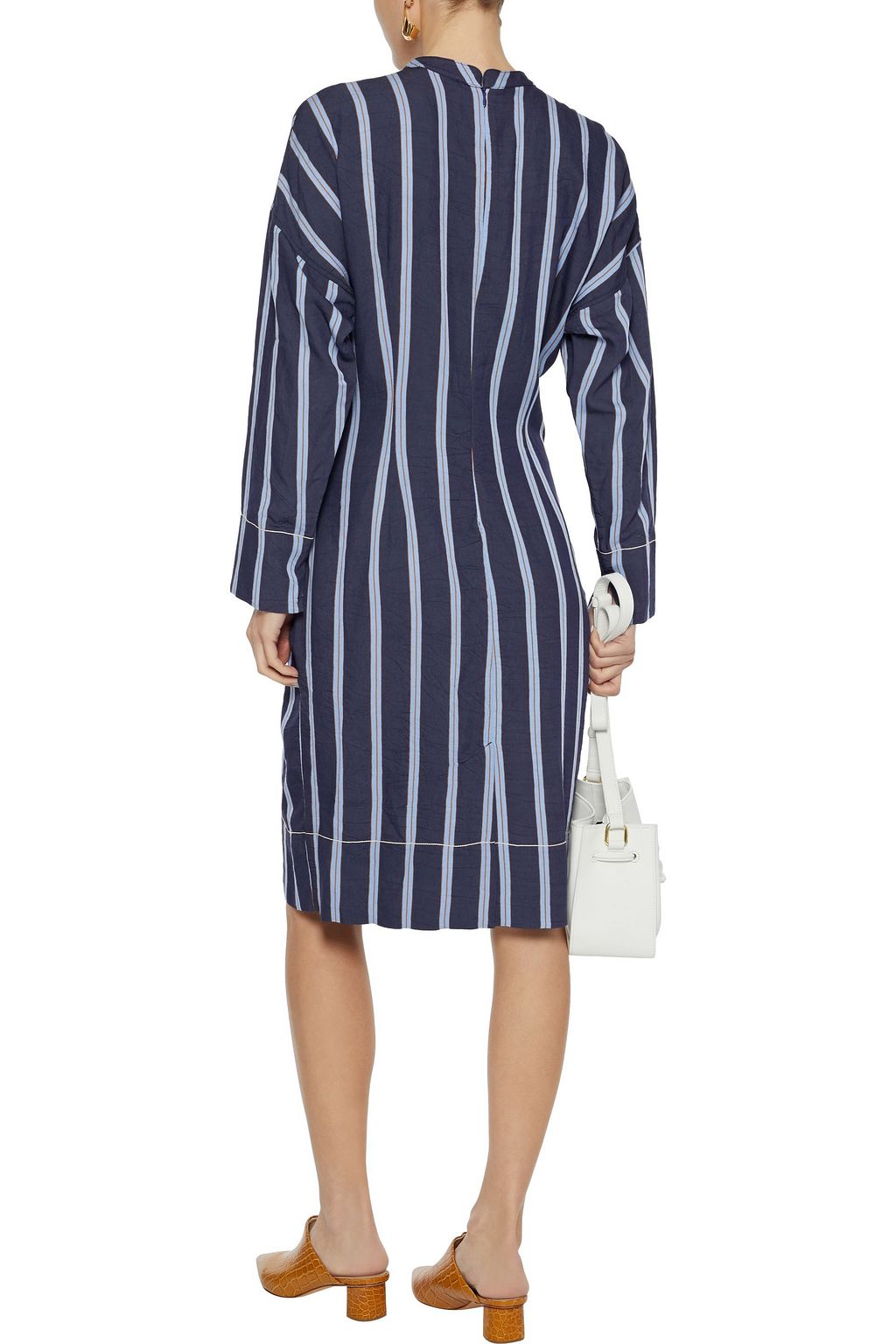BASSIKE Striped twill dress