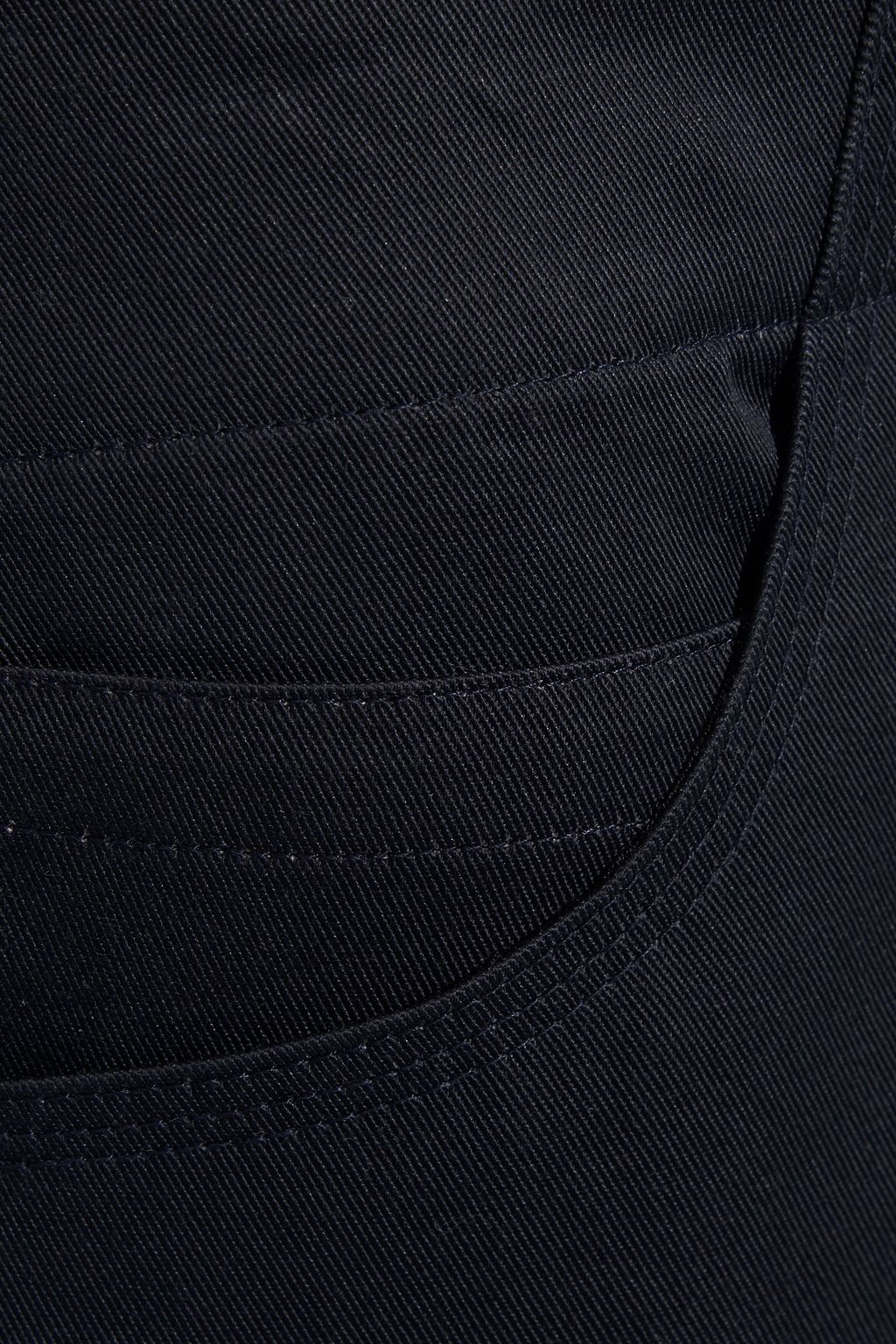 DEVEAUX Elliott cropped cotton-twill wide-leg pants