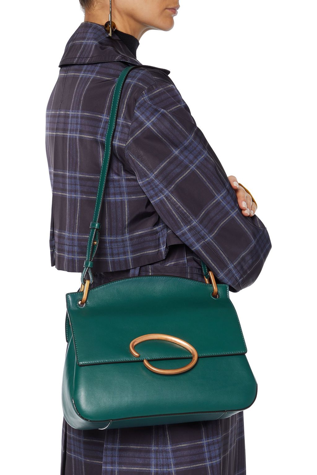 OSCAR DE LA RENTA Remedy leather shoulder bag