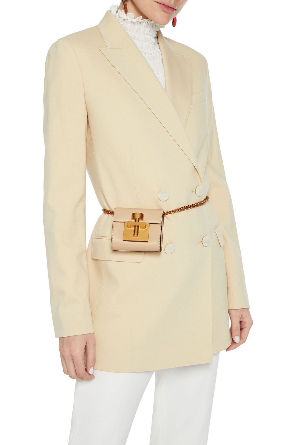 OSCAR DE LA RENTA Micro Alibi convertible leather shoulder bag