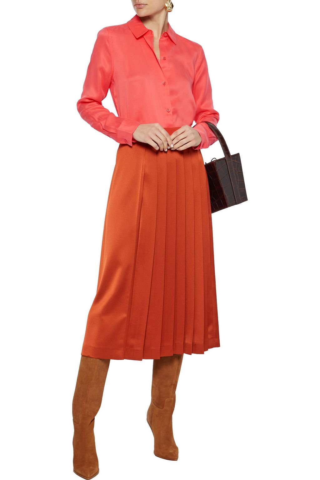 EQUIPMENT Essential washed silk-blend shirt
