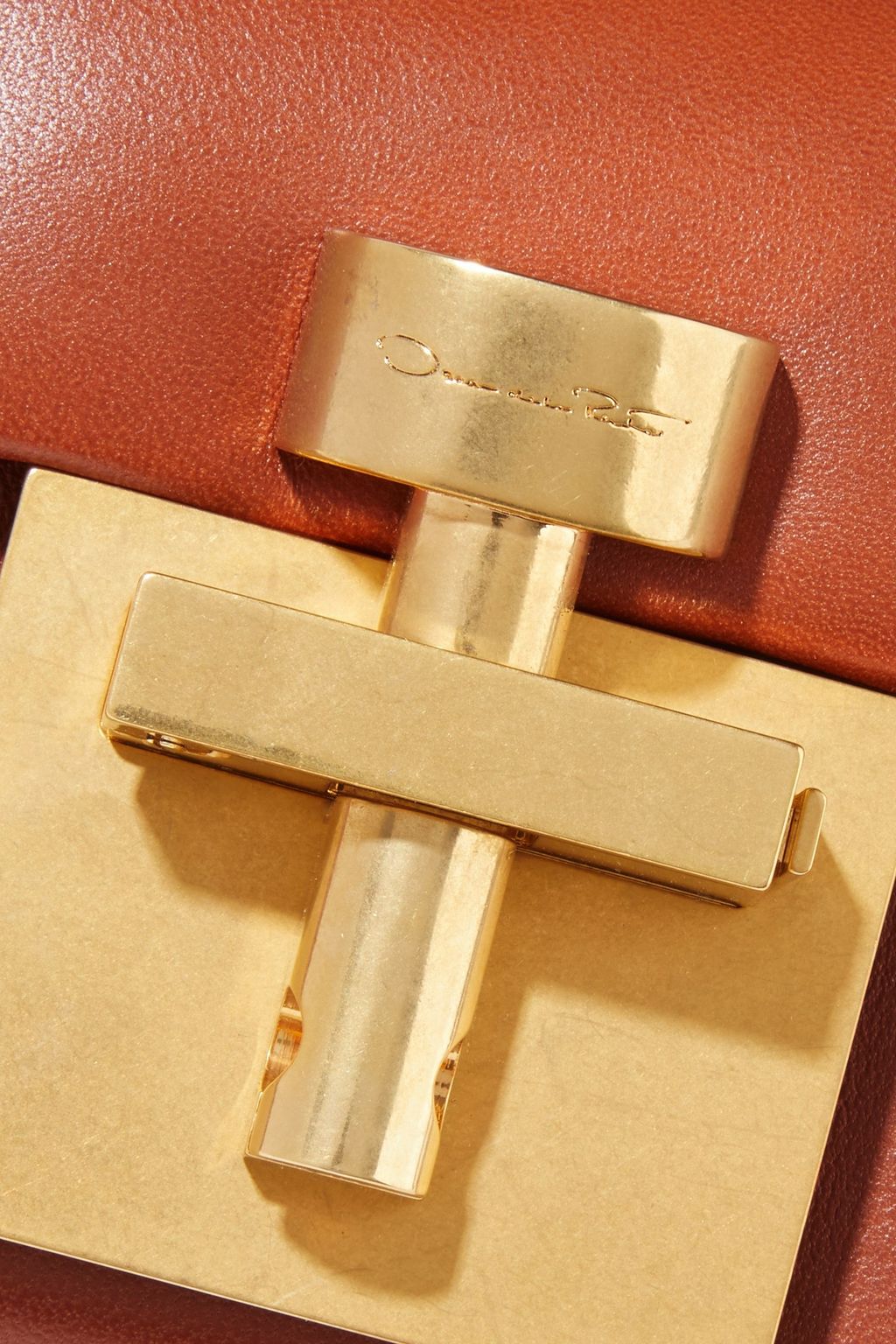 OSCAR DE LA RENTA Micro Alibi convertible leather shoulder bag