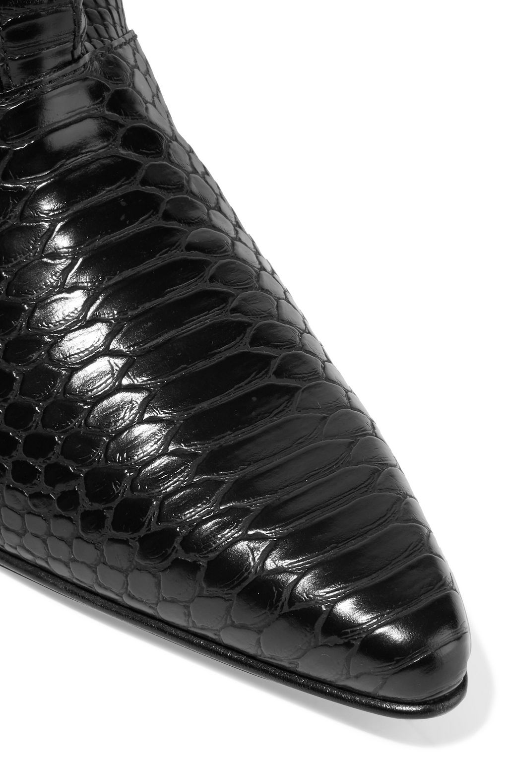 STELLA MCCARTNEY Snake-effect faux leather boots