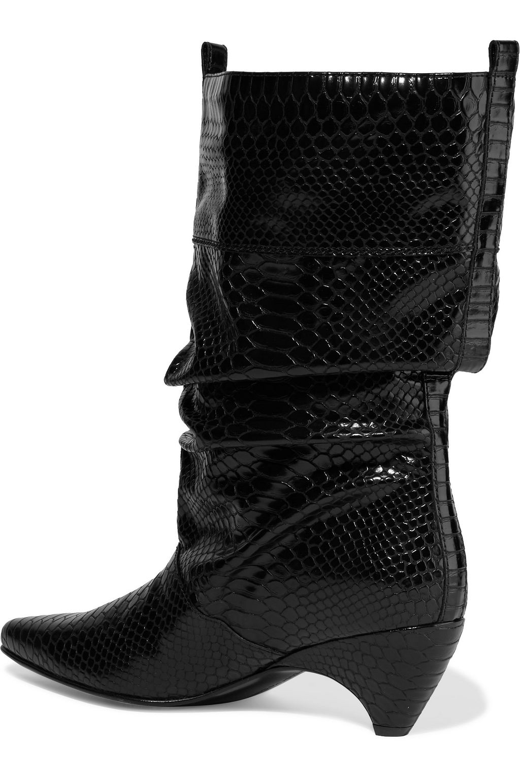 STELLA MCCARTNEY Snake-effect faux leather boots