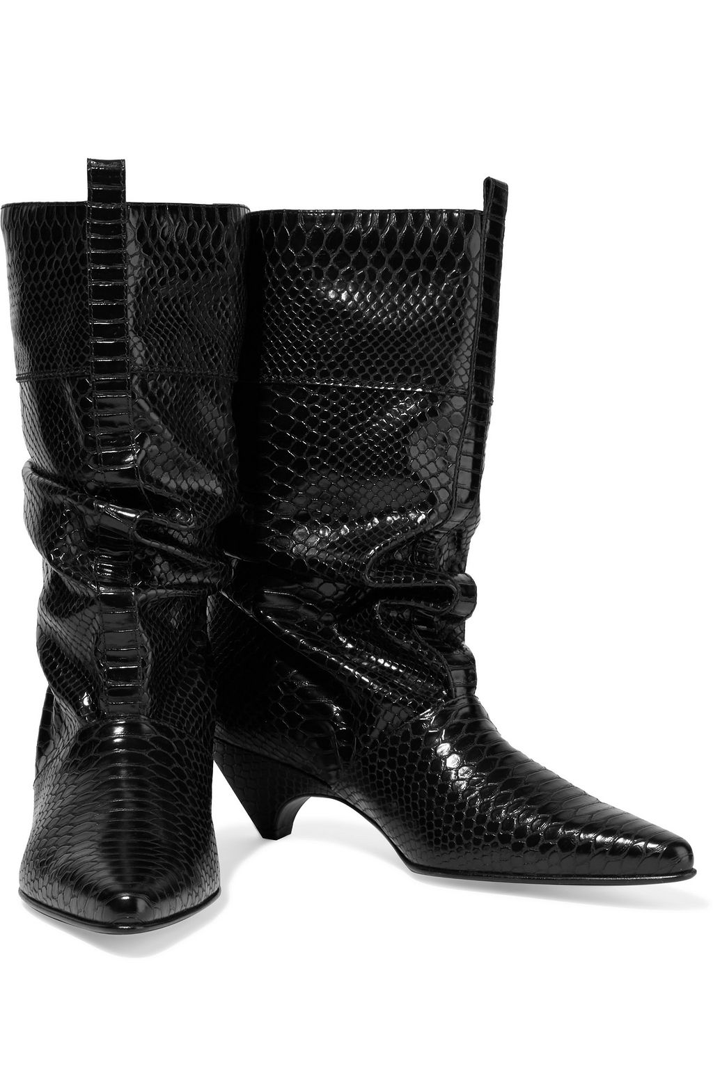 STELLA MCCARTNEY Snake-effect faux leather boots
