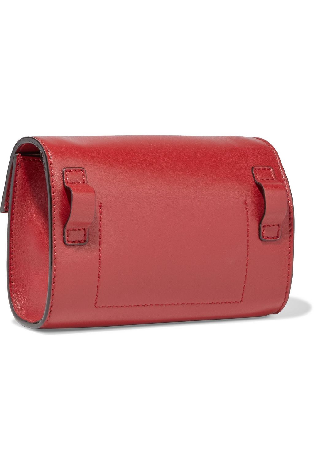 OSCAR DE LA RENTA Convertible chain-trimmed leather belt bag