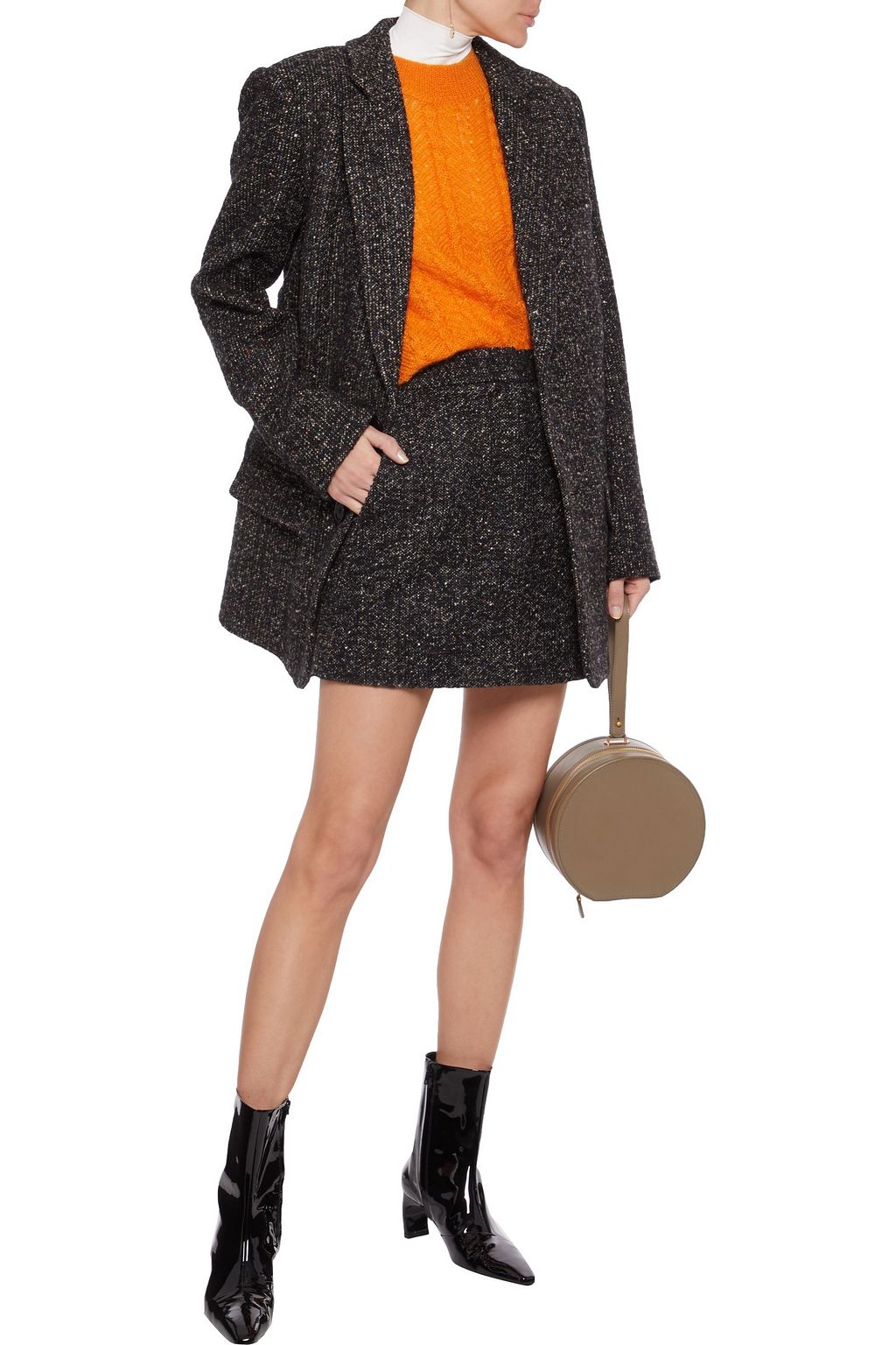 TIBI Bouclé-tweed blazer