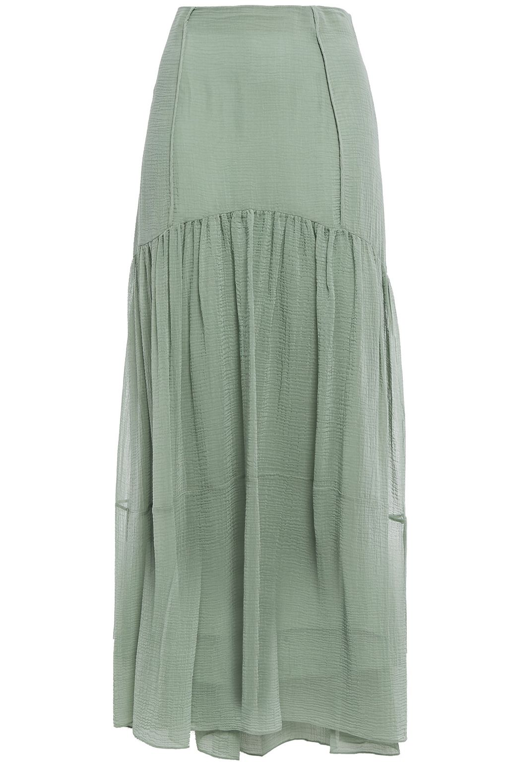 grey cotton maxi skirt