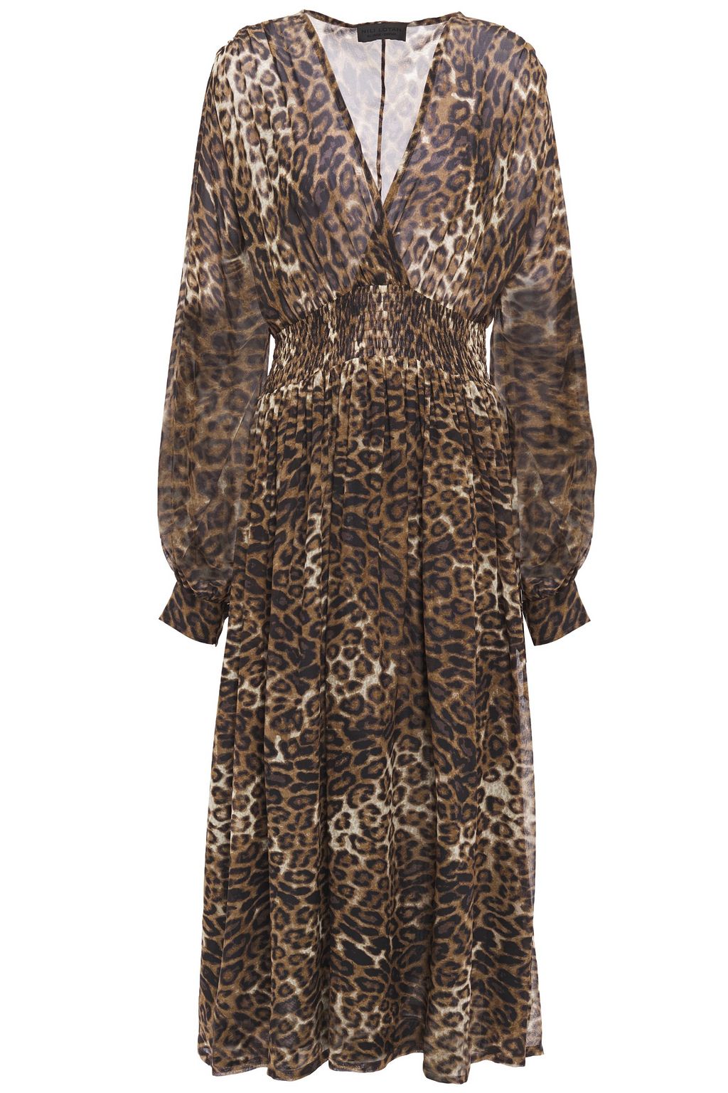 leopard wrap midi dress oasis