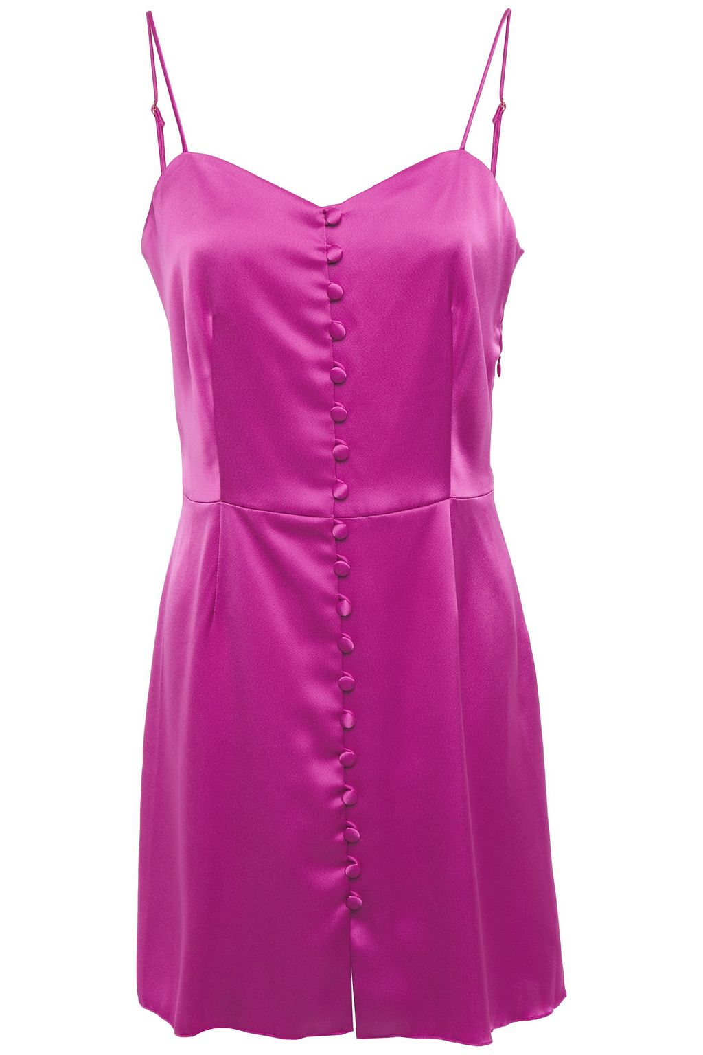 magenta slip dress
