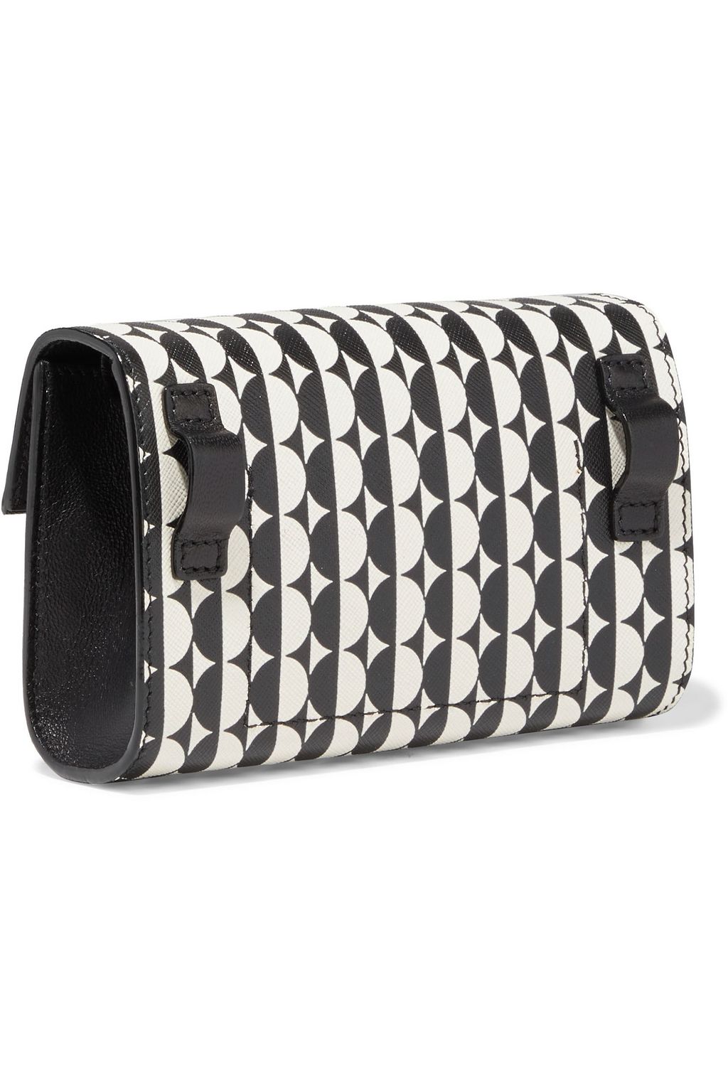 OSCAR DE LA RENTA Alibi printed textured-leather shoulder bag