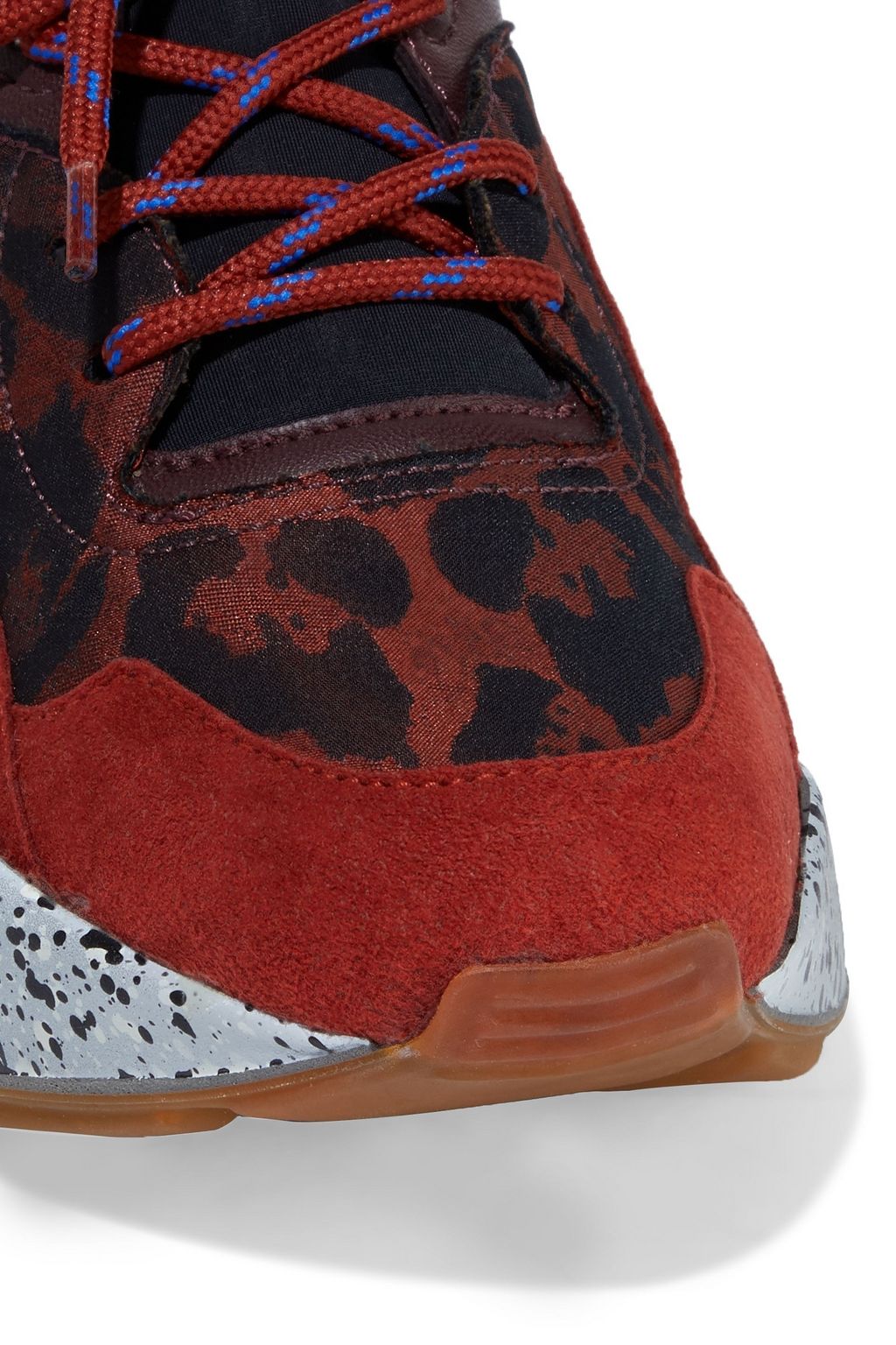 STELLA MCCARTNEY Coated rubber, neoprene and jacquard sneakers