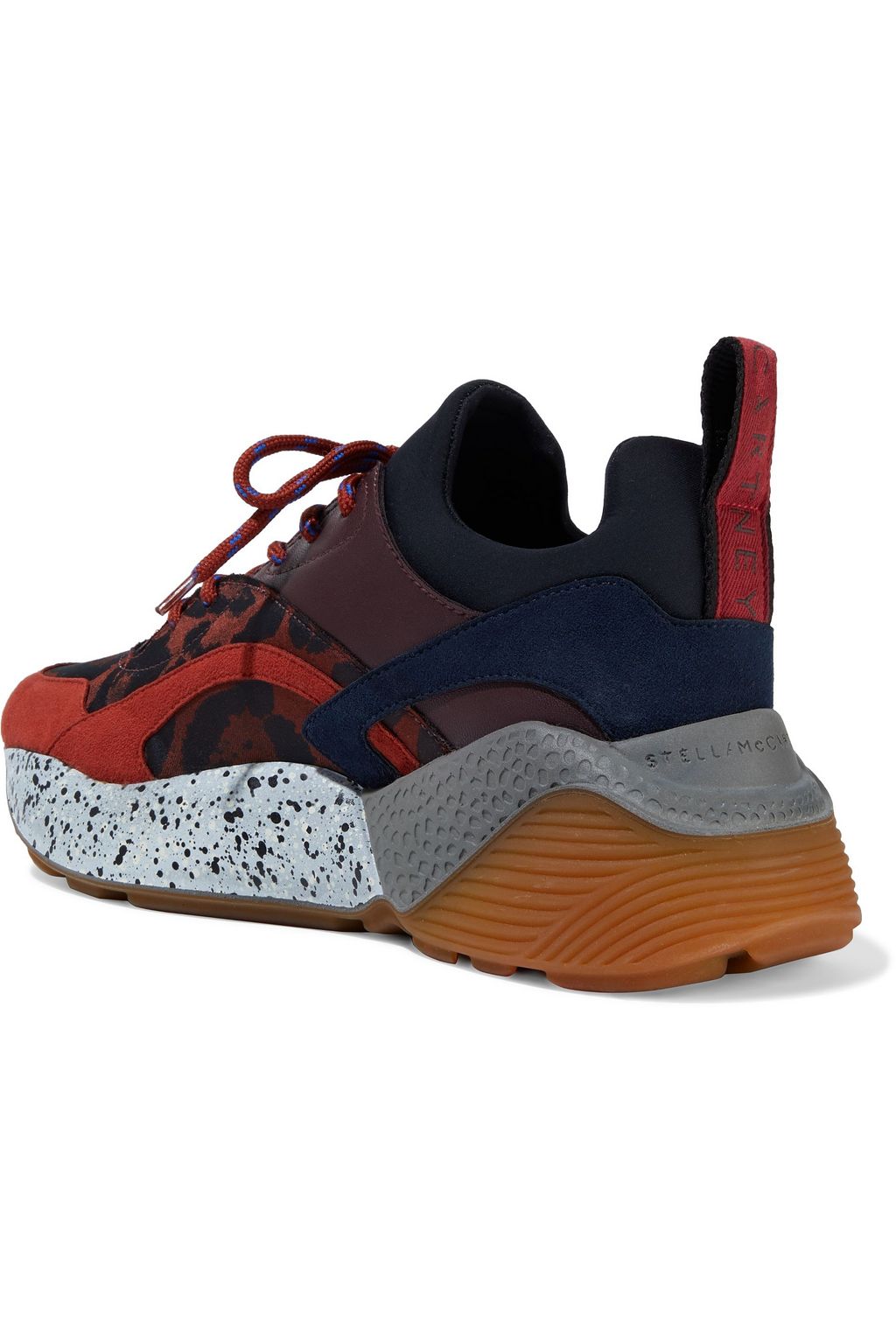 STELLA MCCARTNEY Coated rubber, neoprene and jacquard sneakers