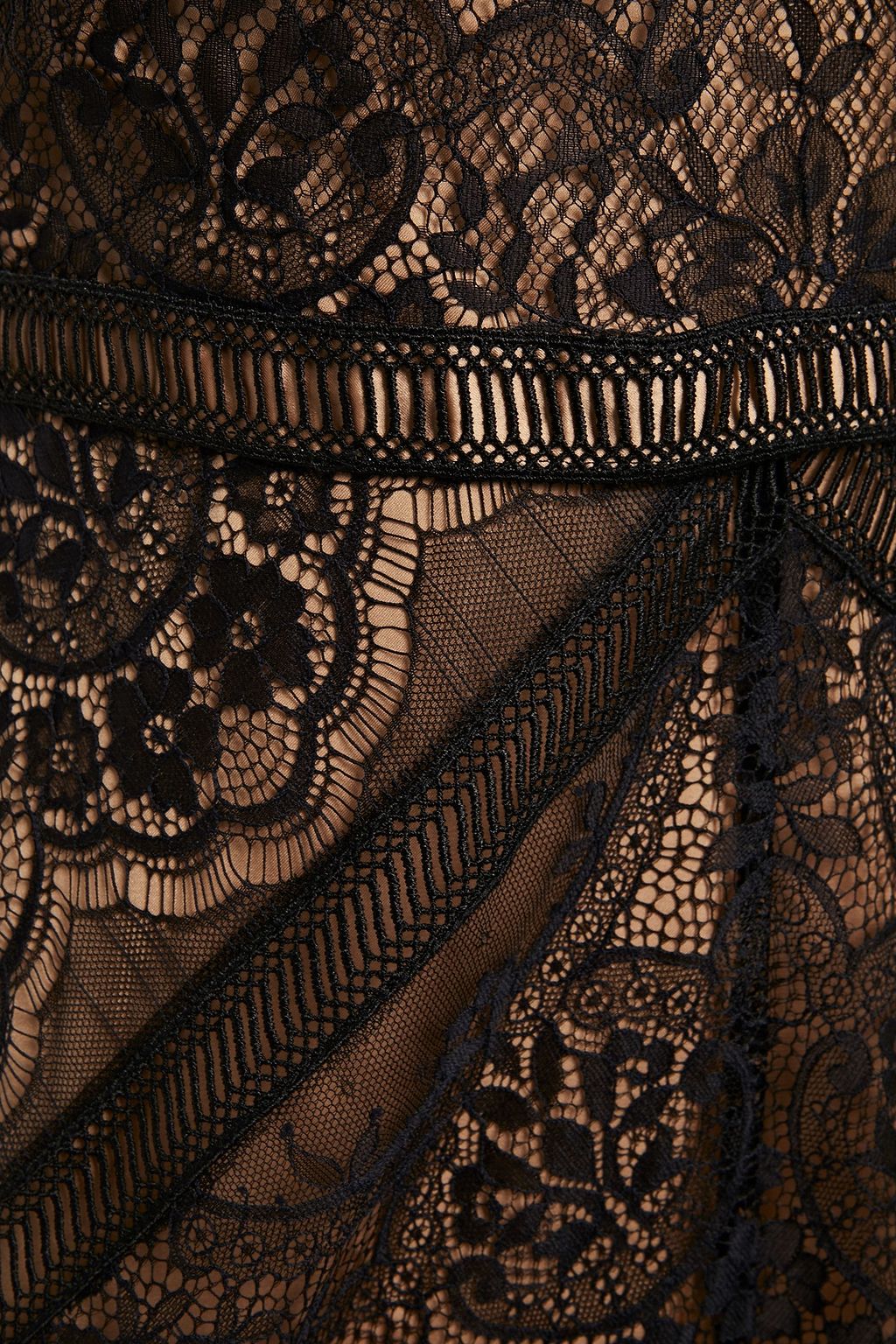 CATHERINE DEANE Neko open-back Chantilly lace midi dress