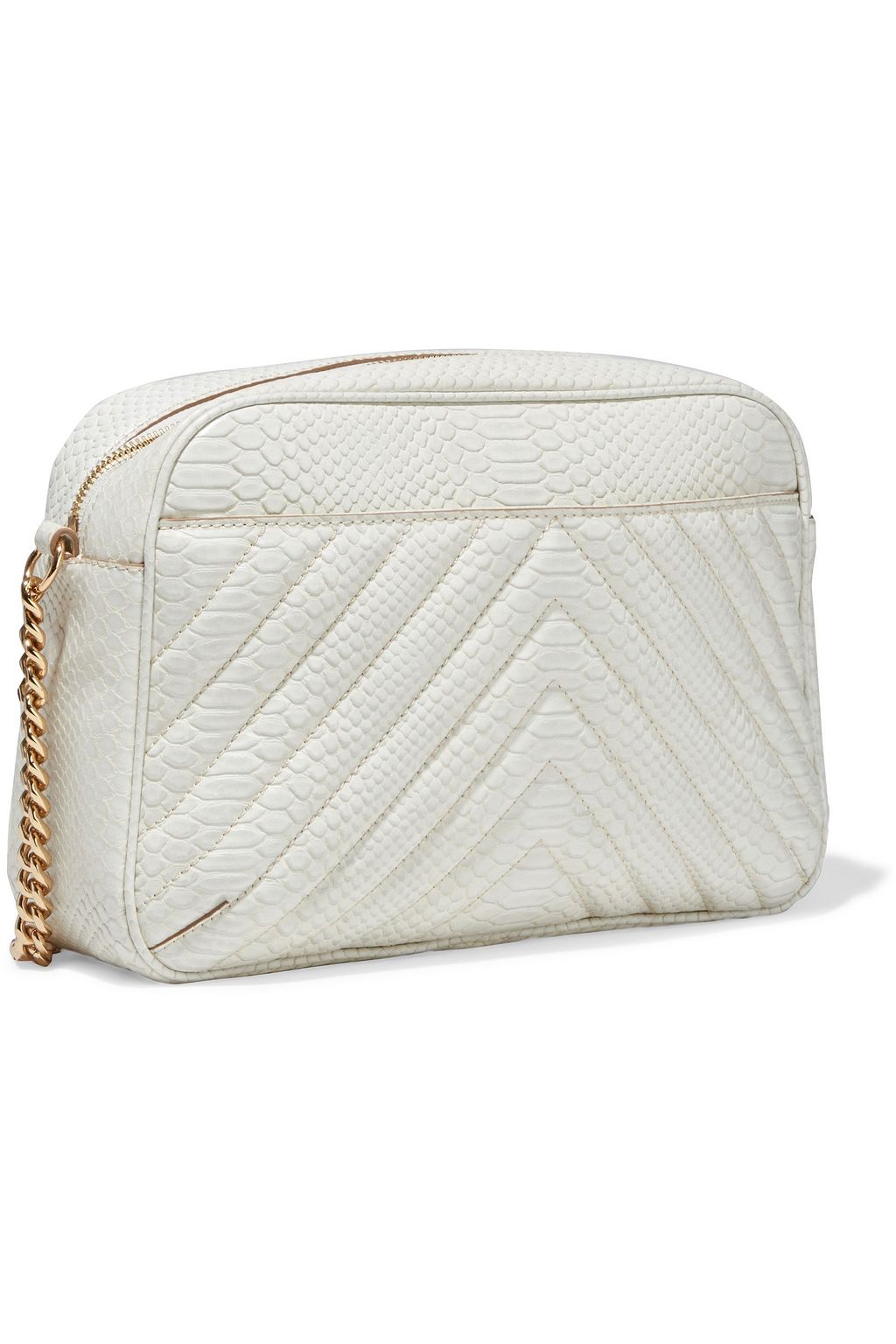 STELLA MCCARTNEY Stella Star quilted faux snake-effect leather shoulder bag