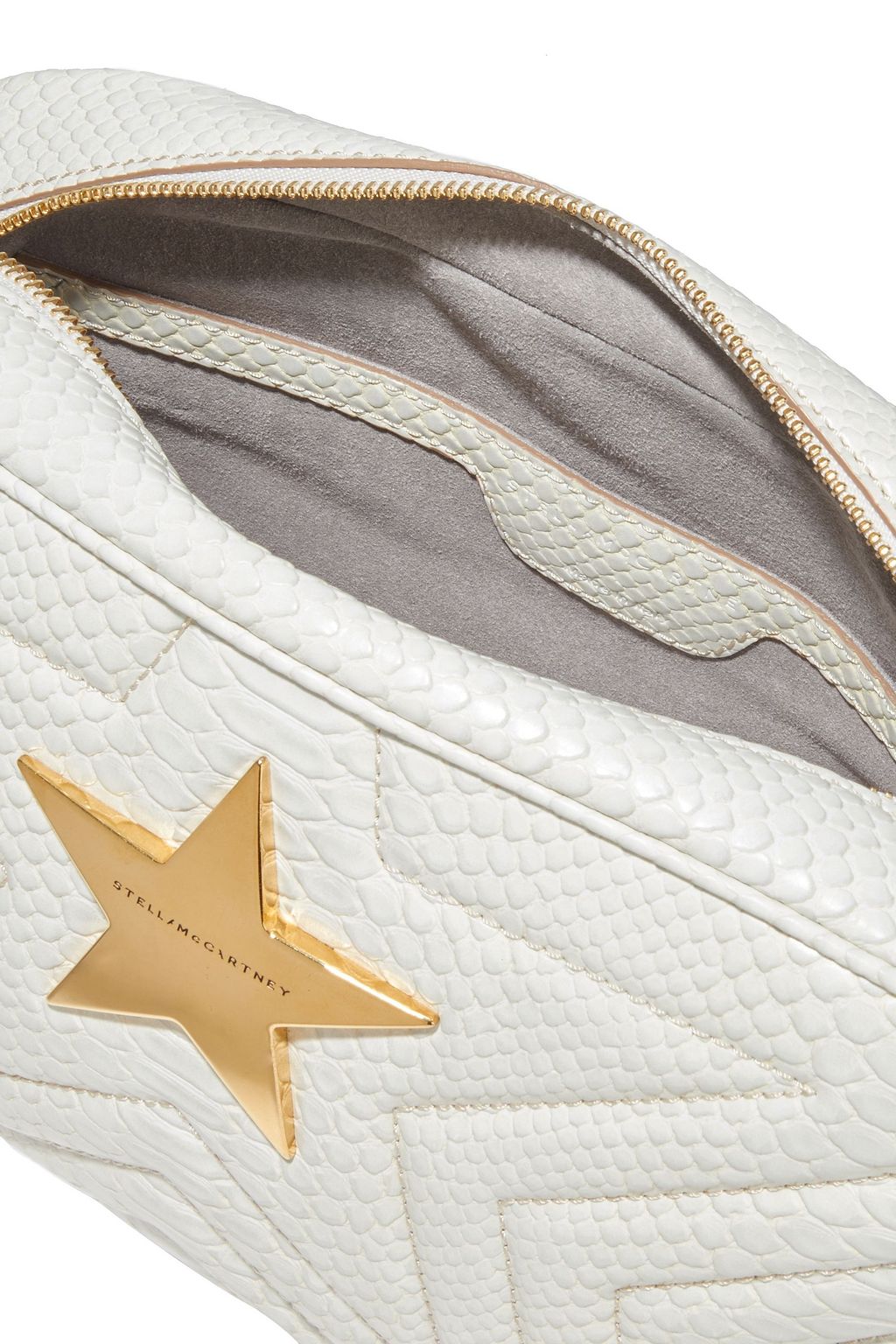 STELLA MCCARTNEY Stella Star quilted faux snake-effect leather shoulder bag