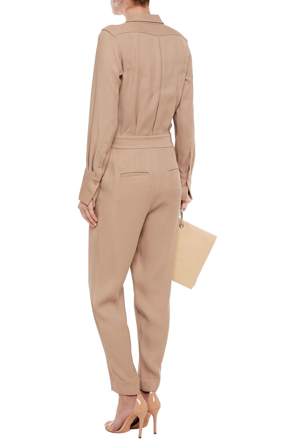 EQUIPMENT Trianne pleated twill jumpsuit