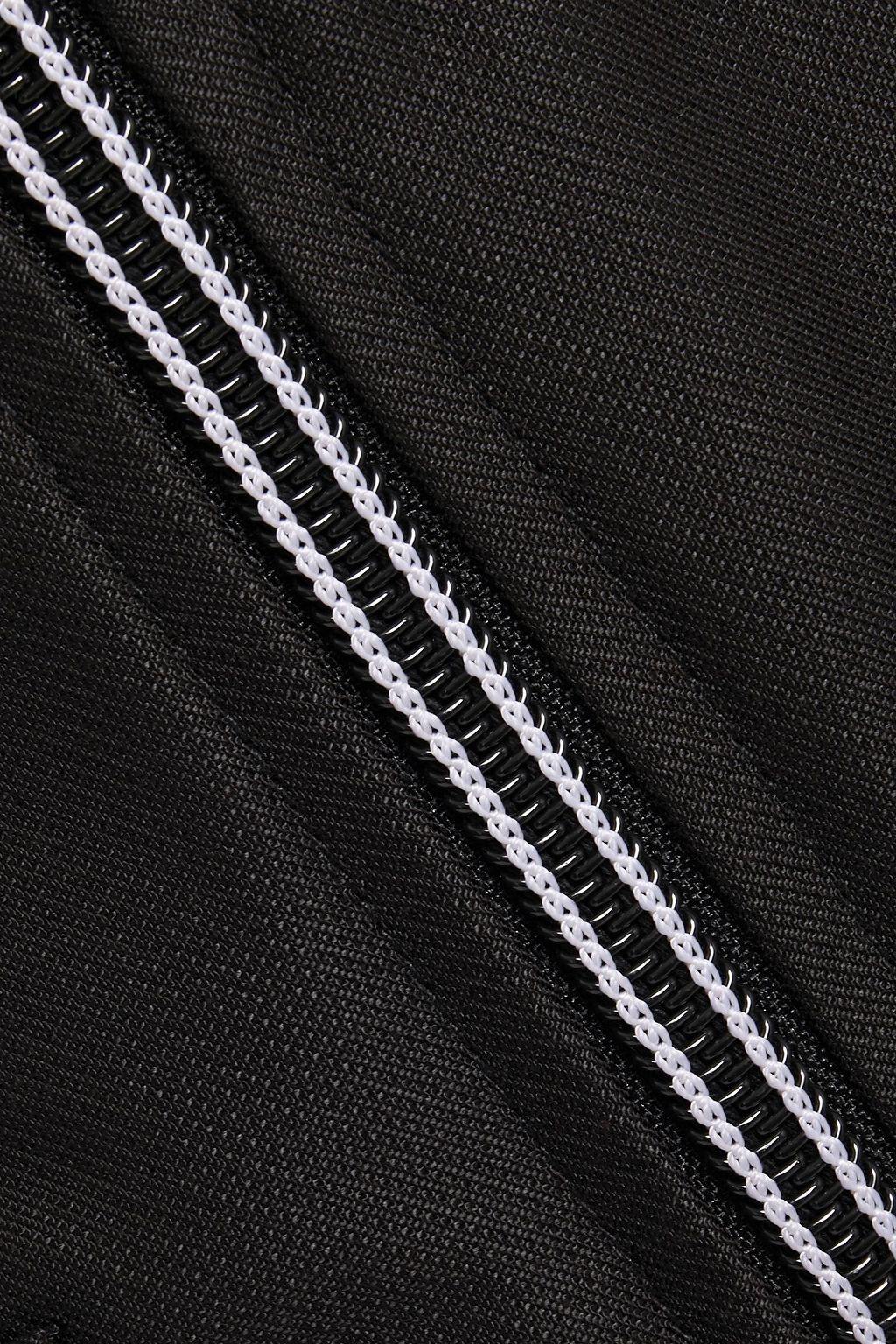 SANDRO Aliya zip-detailed cotton-blend twill mini skirt