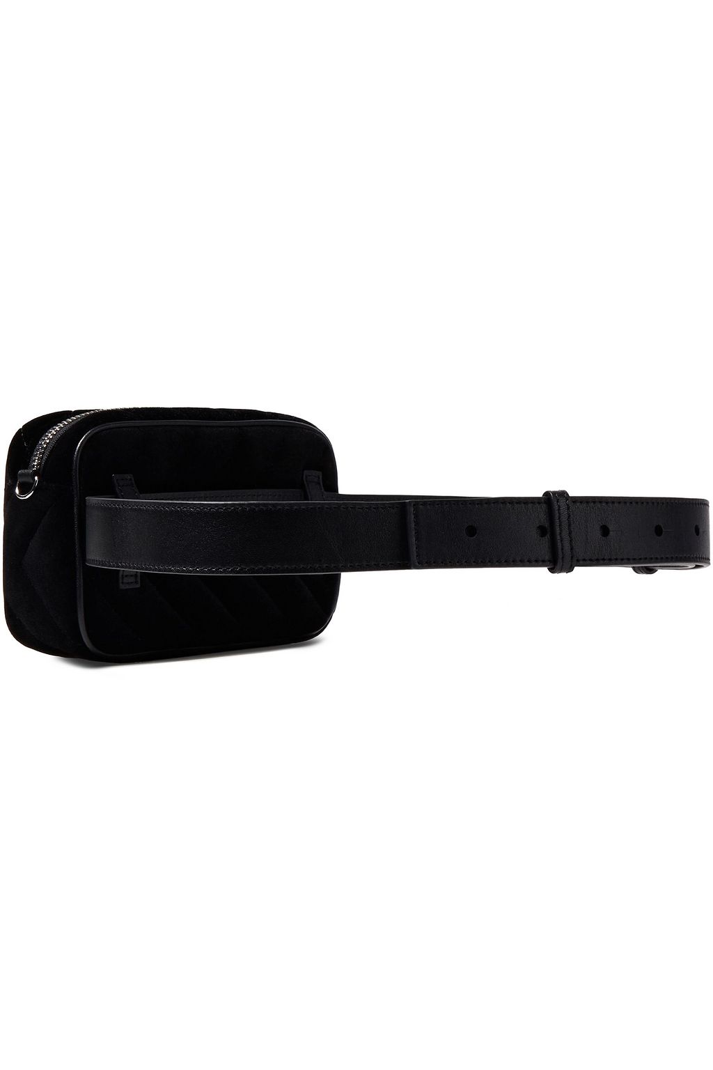SANDRO Quilted velvet belt bag