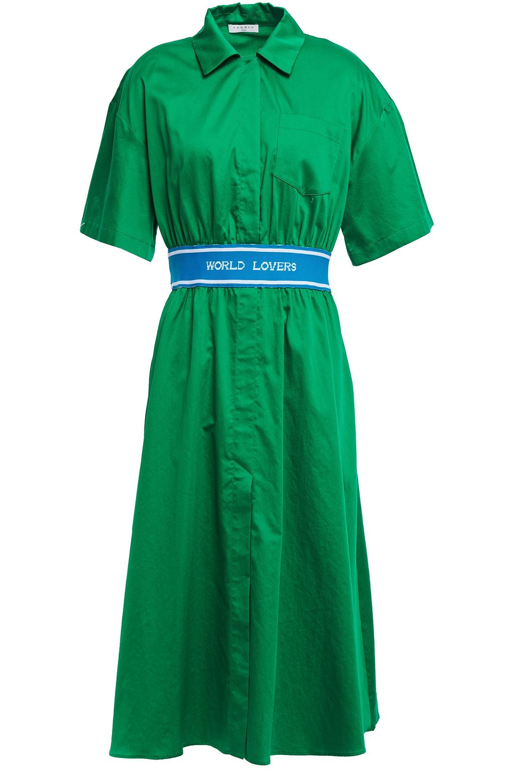 sandro green dress
