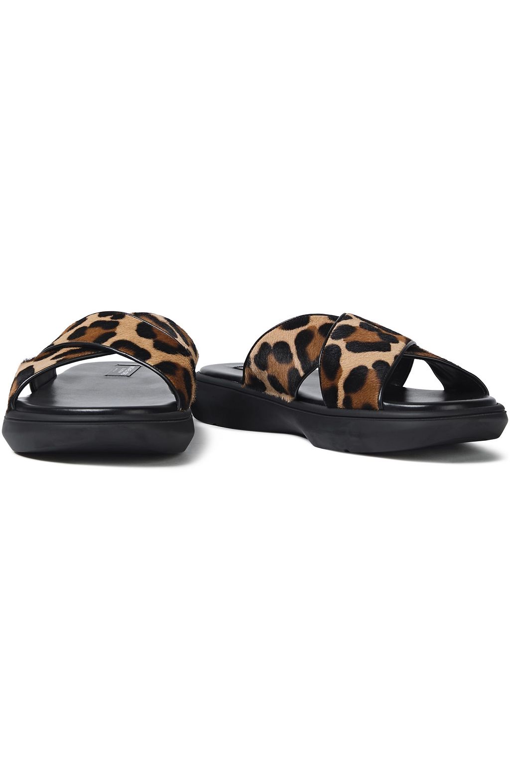 michael kors leopard slides