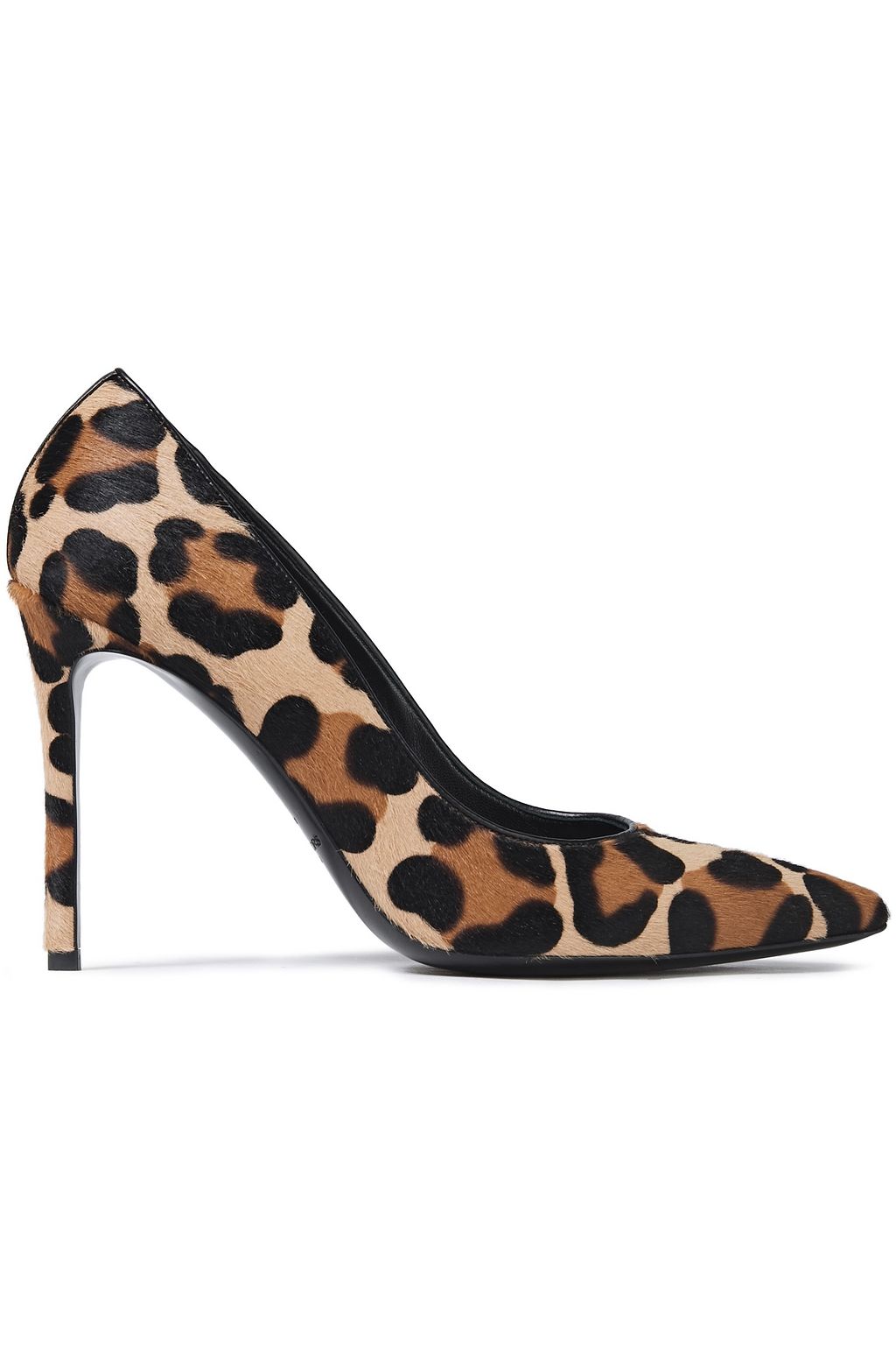 leopard calf hair pumps