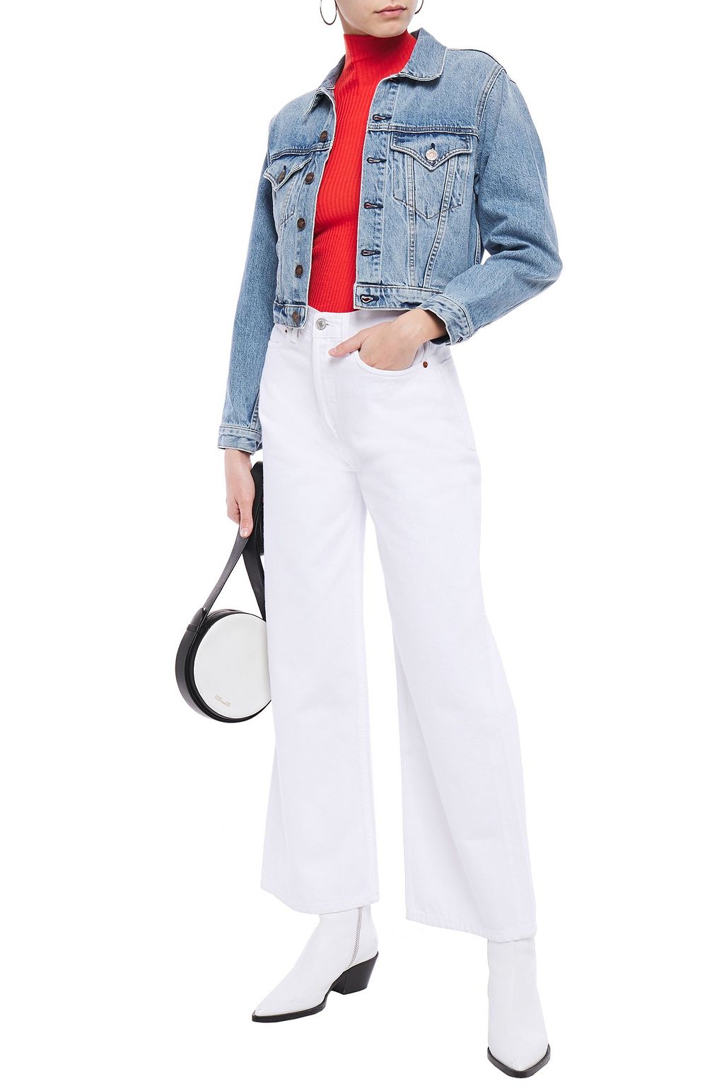 RE/DONE High-rise wide-leg jeans