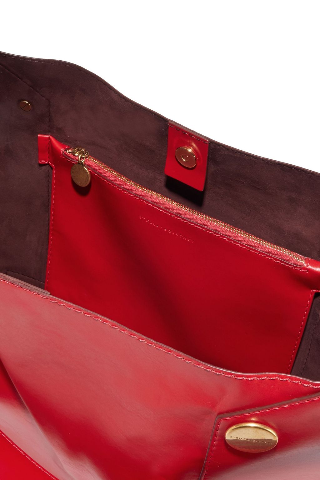 STELLA MCCARTNEY Popper studded faux leather shoulder bag