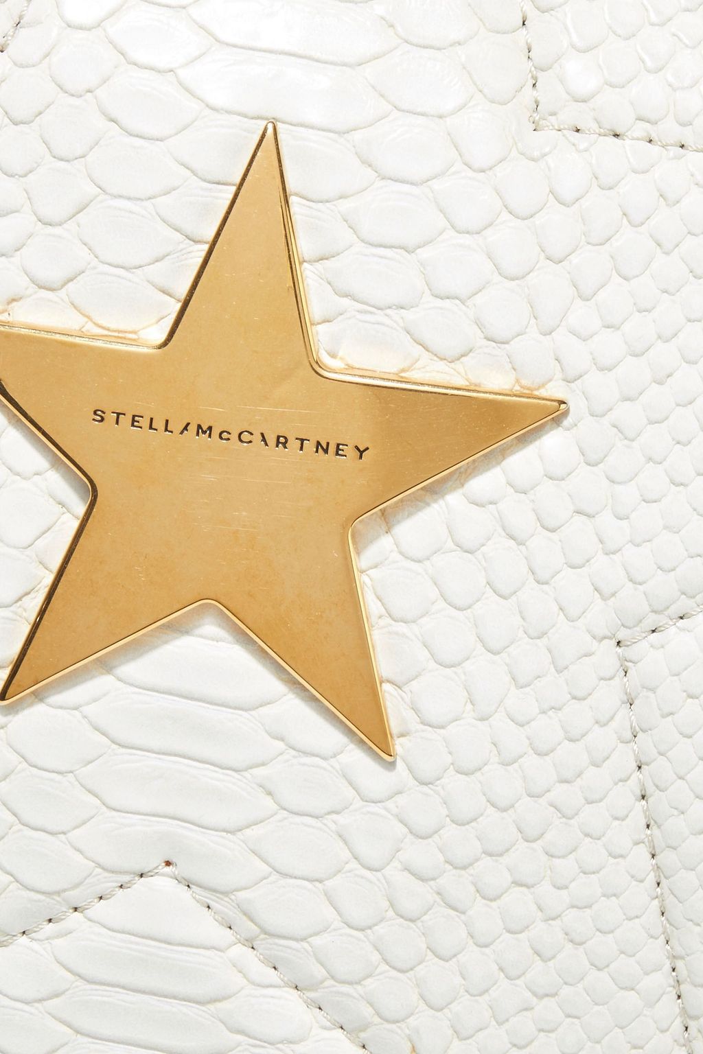 STELLA MCCARTNEY Stella Star quilted faux snake-effect leather tote
