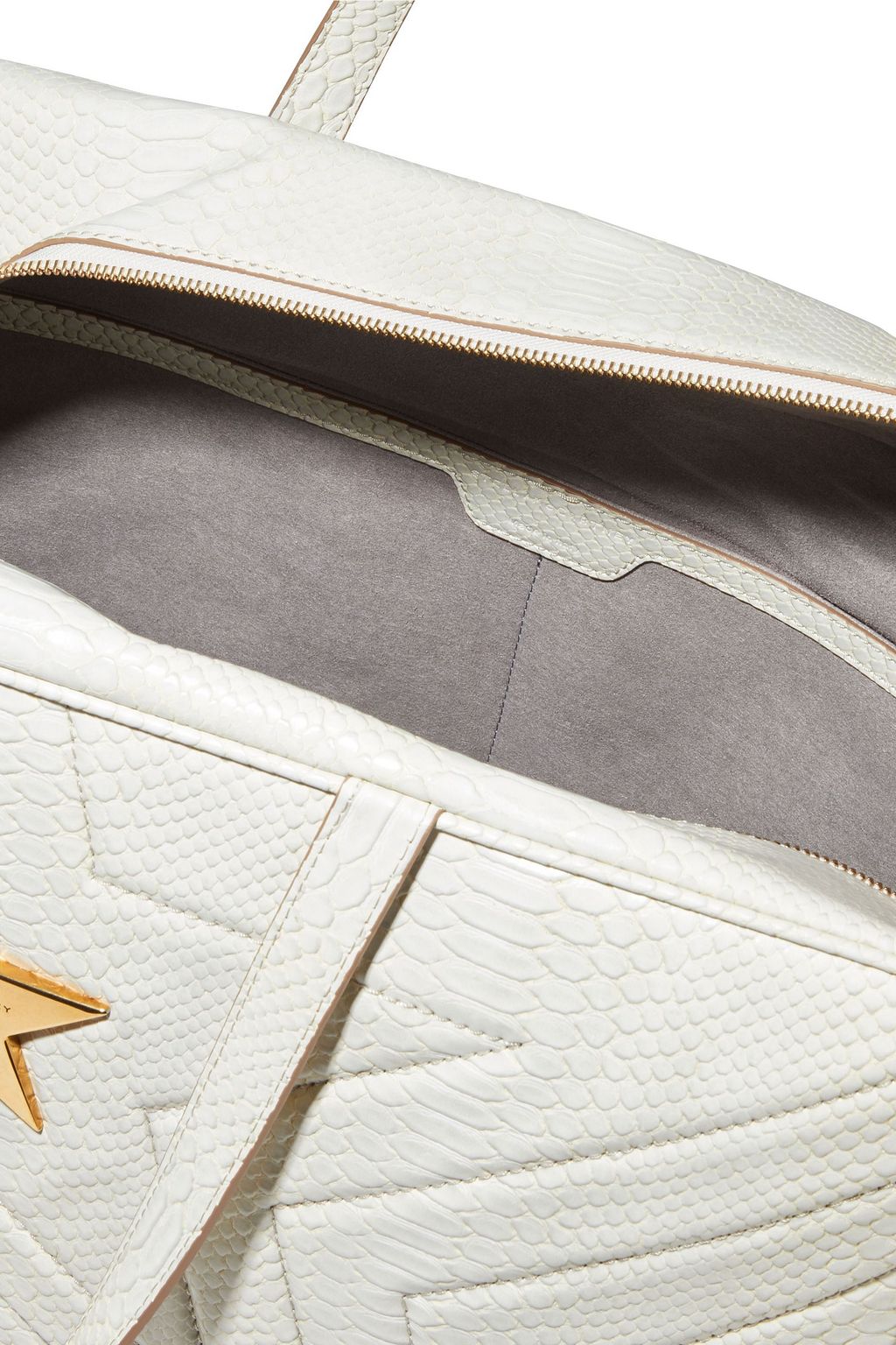 STELLA MCCARTNEY Stella Star quilted faux snake-effect leather tote