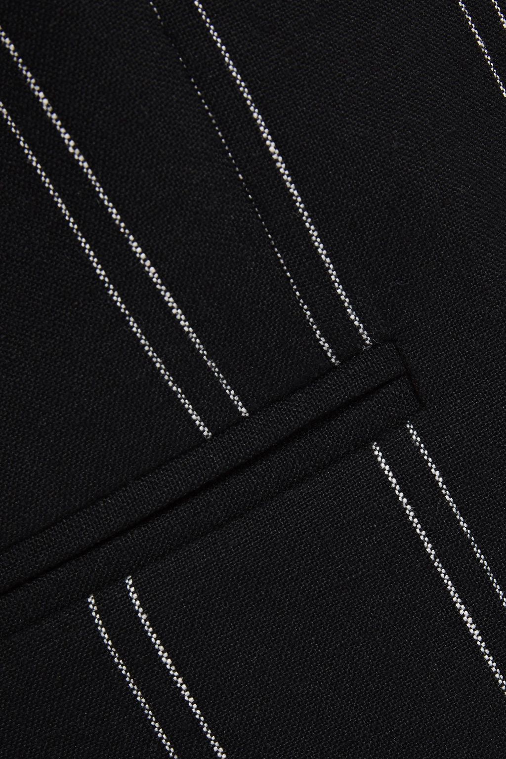 SANDRO Natanielle pinstriped linen-blend blazer