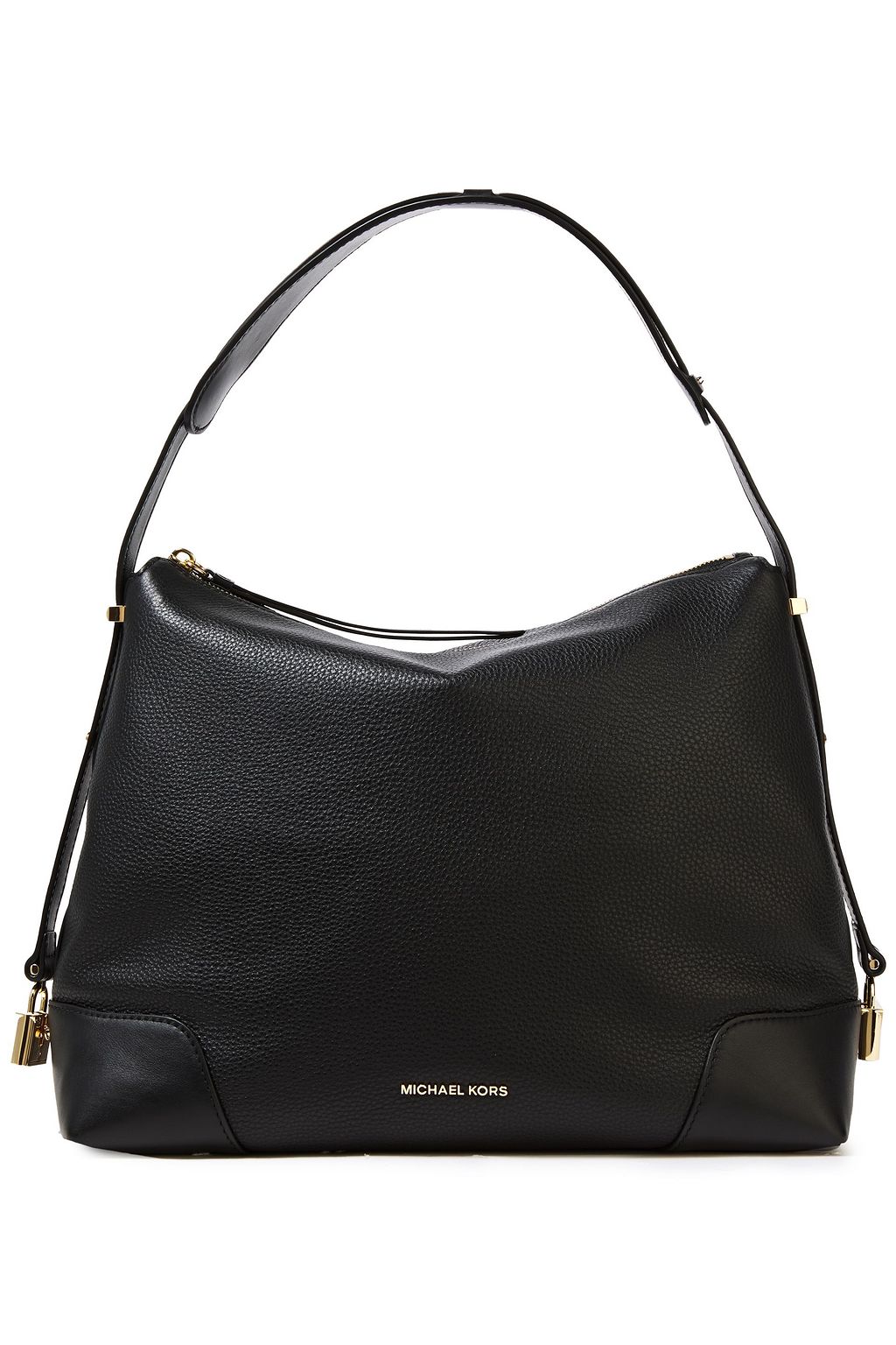 michael kors crosby large pebbled leather shoulder bag