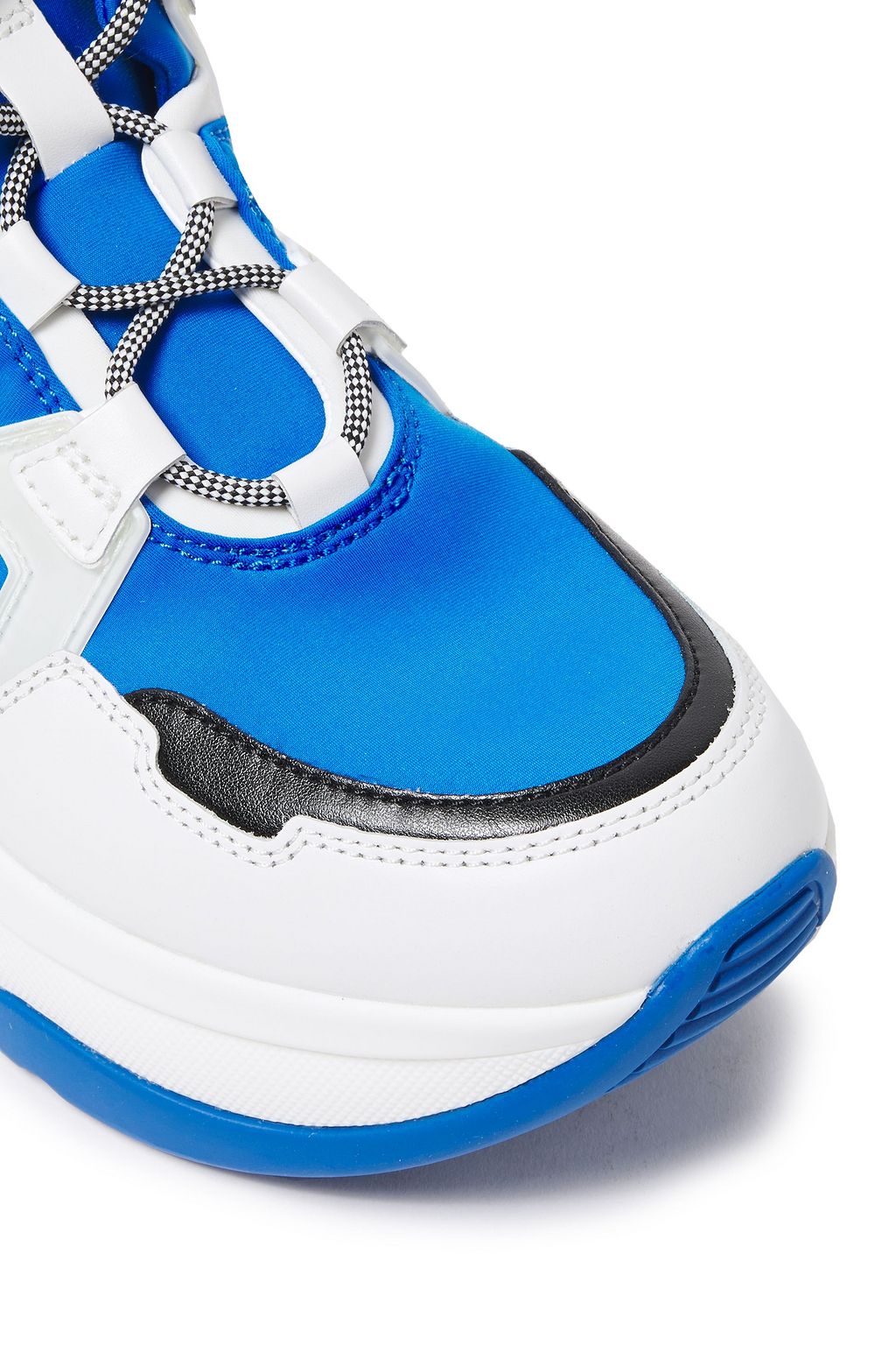 MICHAEL MICHAEL KORS Color-block leather and scuba sneakers