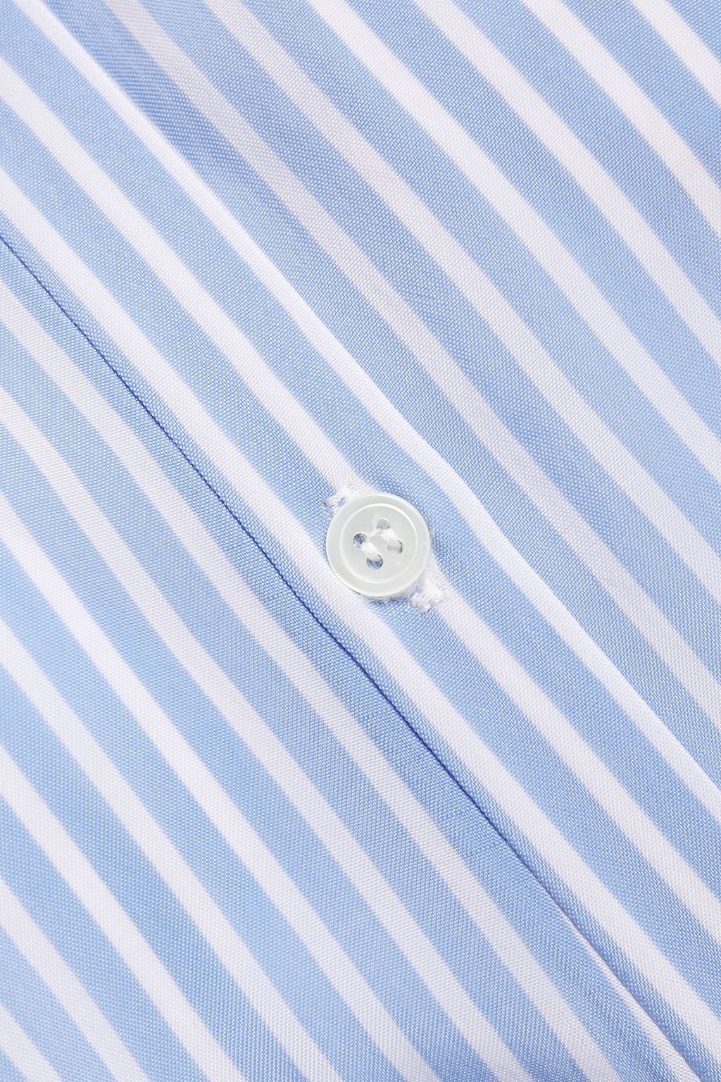 SANDRO Mel striped washed-woven midi shirt dress